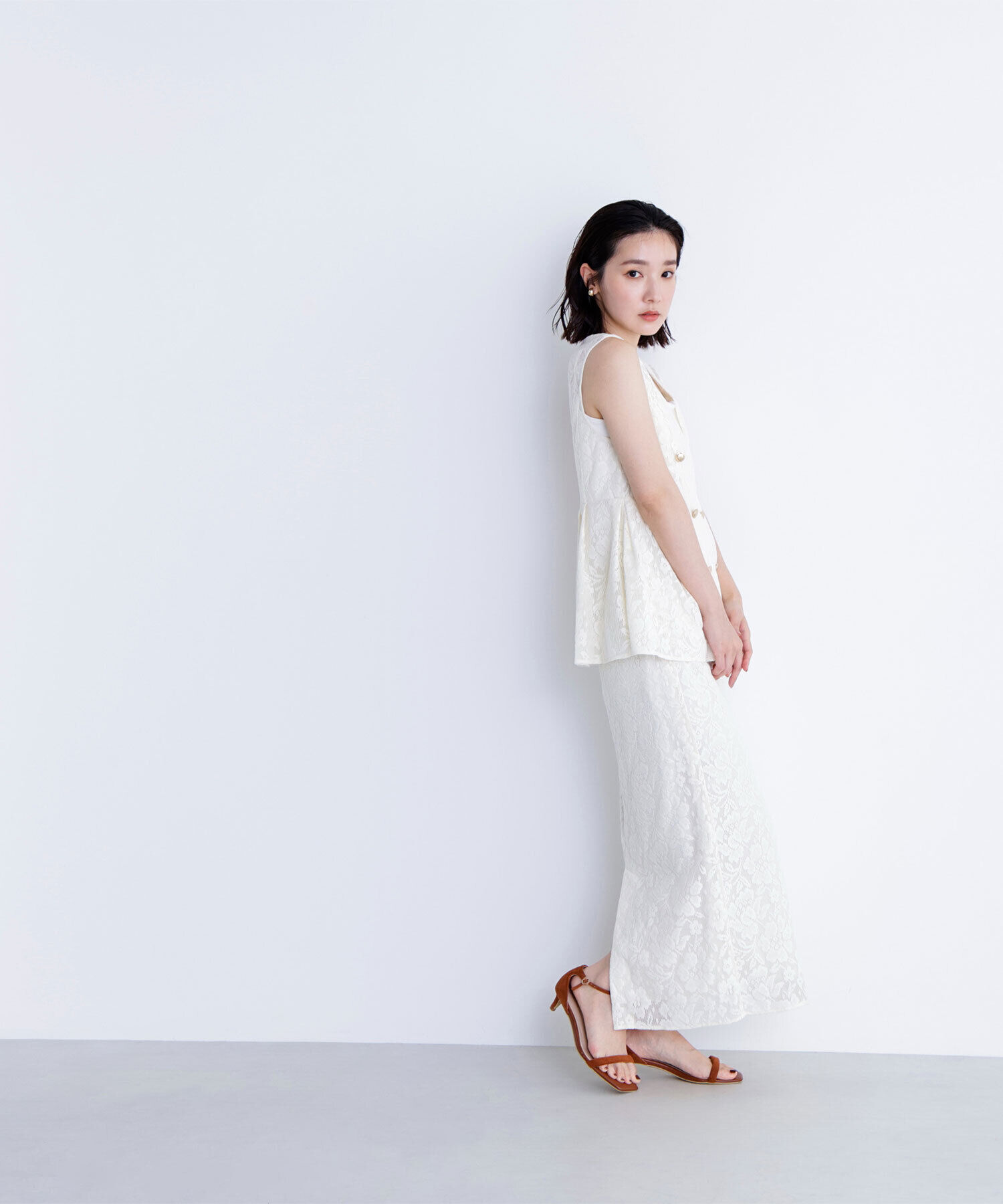  「メッシュレース SETUP ジレ」|ブルゾン・スタジャン|