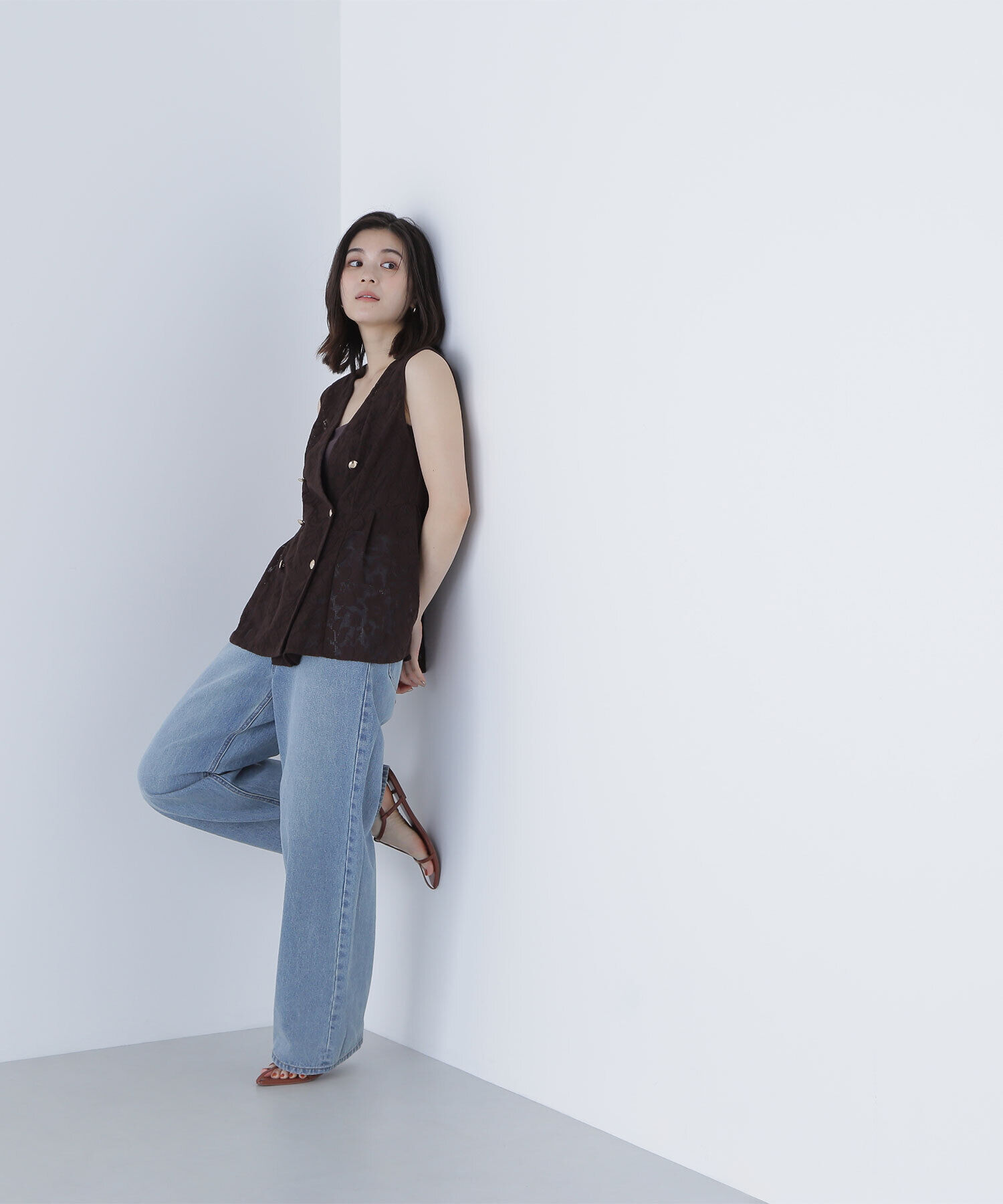  「メッシュレース SETUP ジレ」|ブルゾン・スタジャン|