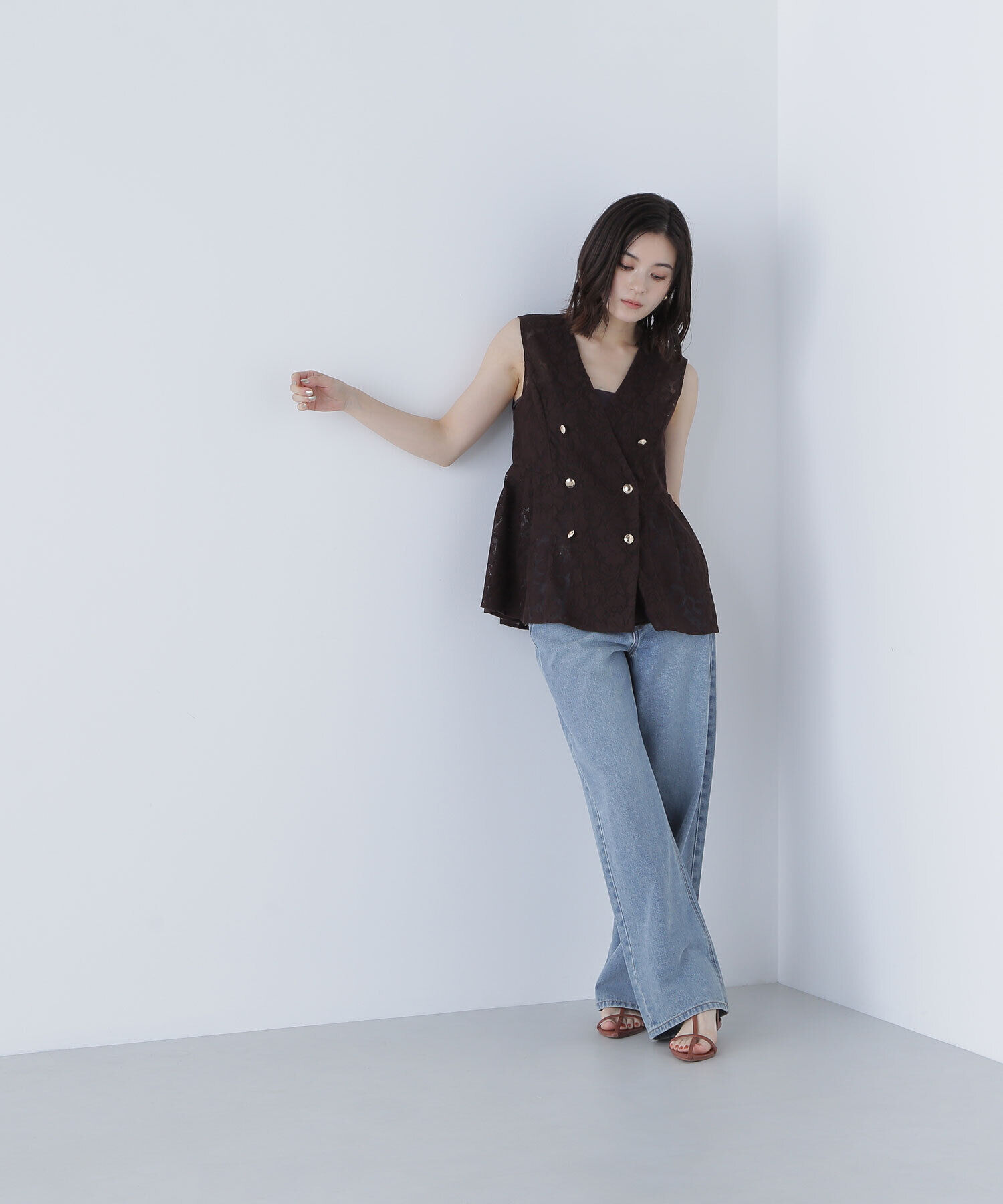  「メッシュレース SETUP ジレ」|ブルゾン・スタジャン|