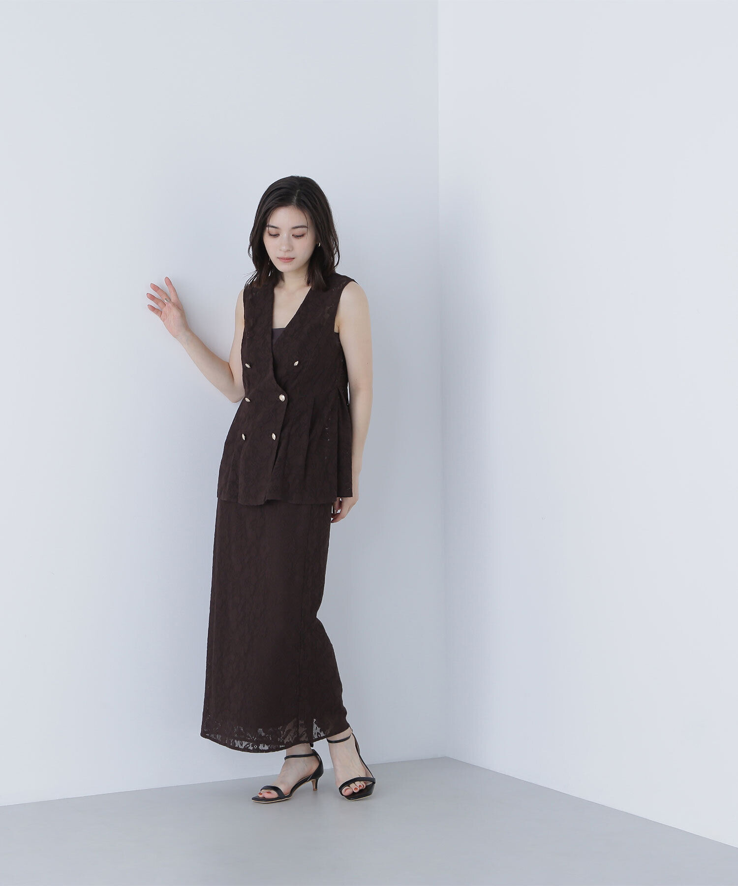  「メッシュレース SETUP ジレ」|ブルゾン・スタジャン|