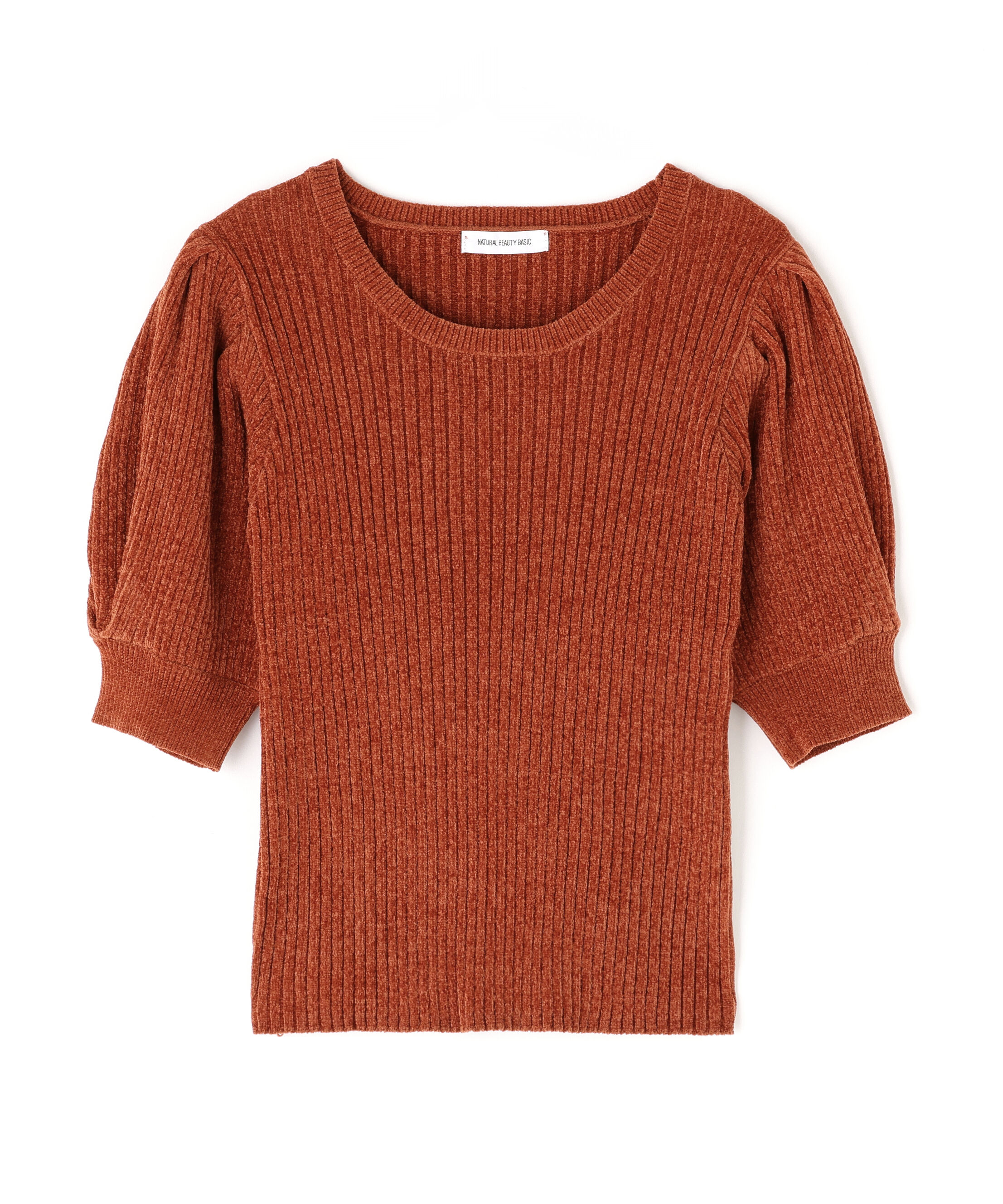  「ギャザースリーブモールニット」|ニット・セーター|