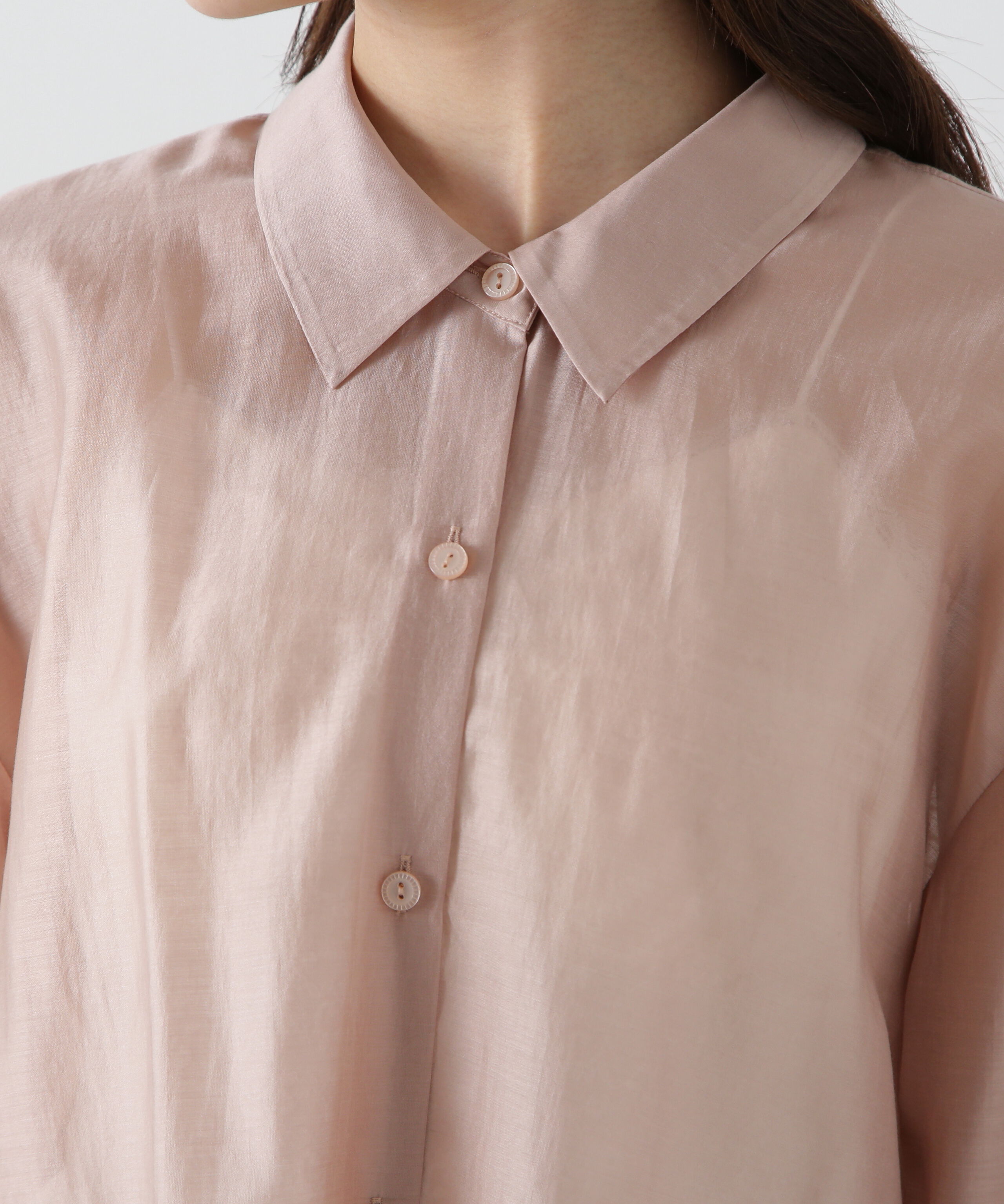 PROPORTION BODY DRESSING「シアーシャーリングブラウス」|シャツ・ブラウス|