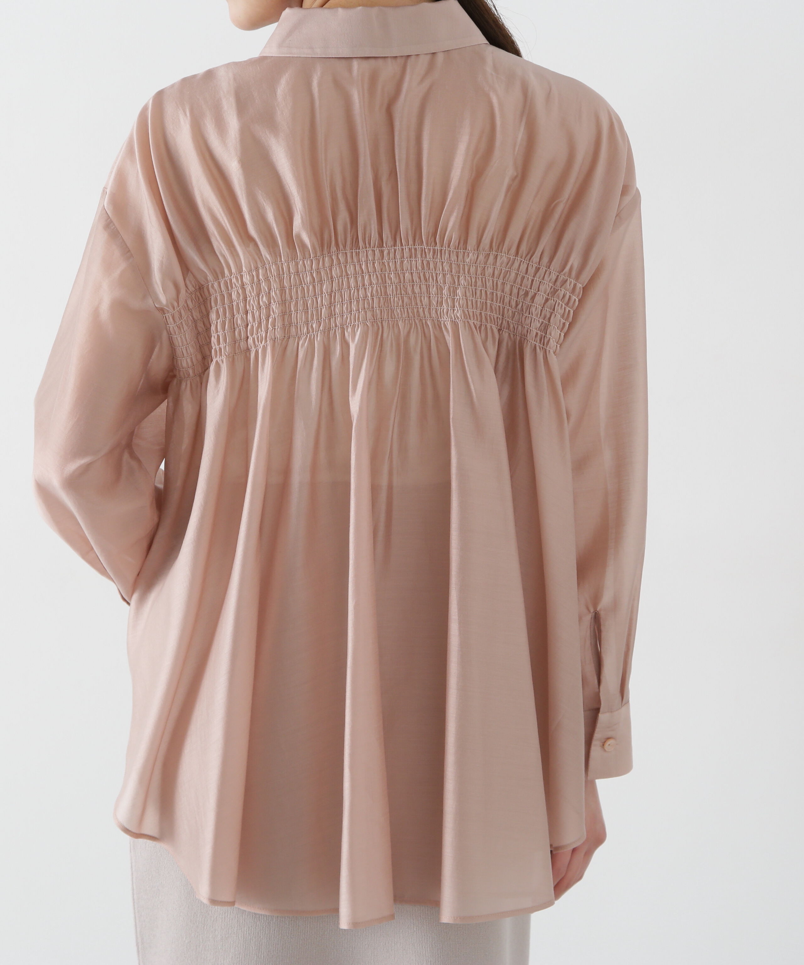 PROPORTION BODY DRESSING「シアーシャーリングブラウス」|シャツ・ブラウス|