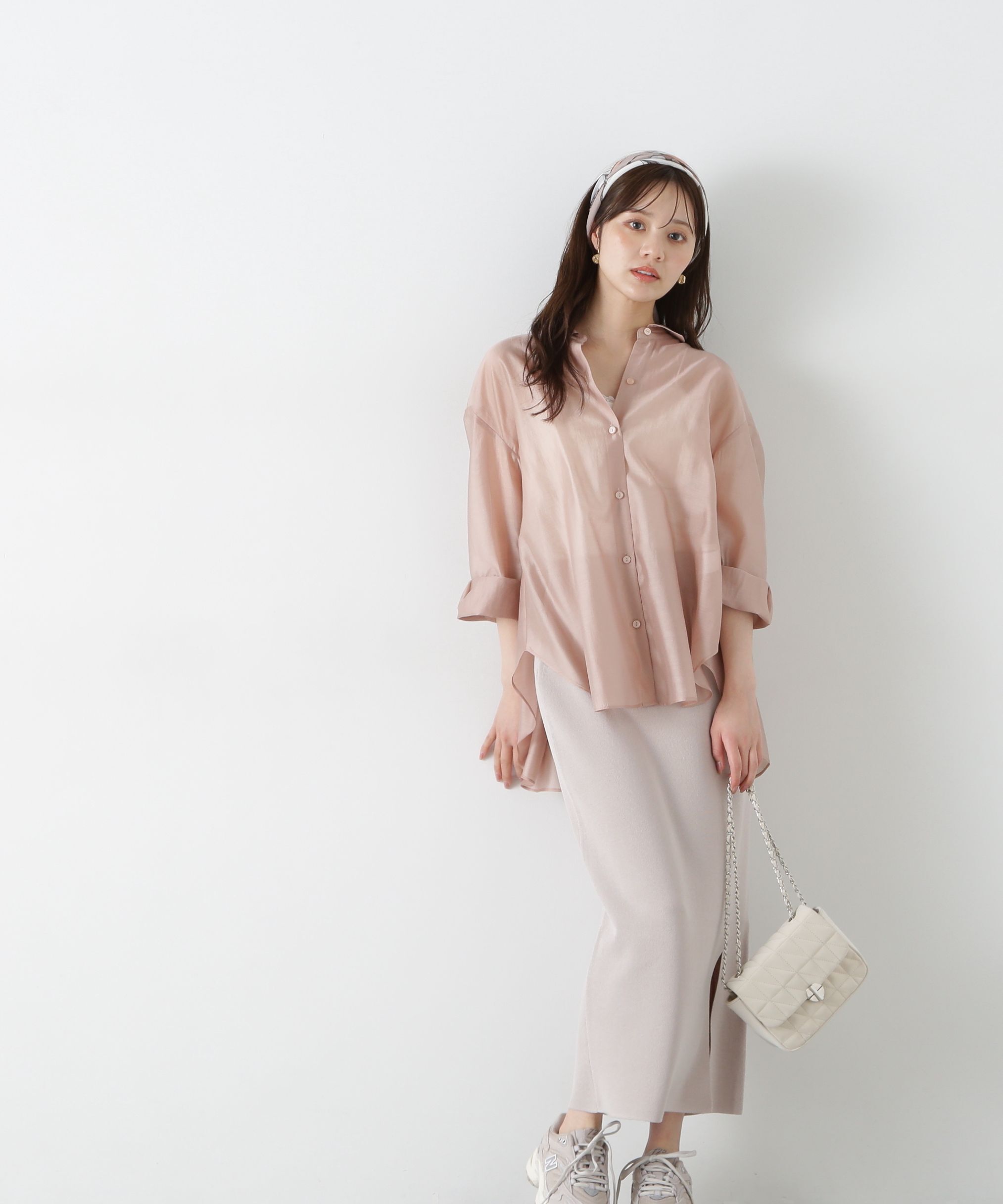 PROPORTION BODY DRESSING「シアーシャーリングブラウス」|シャツ・ブラウス|