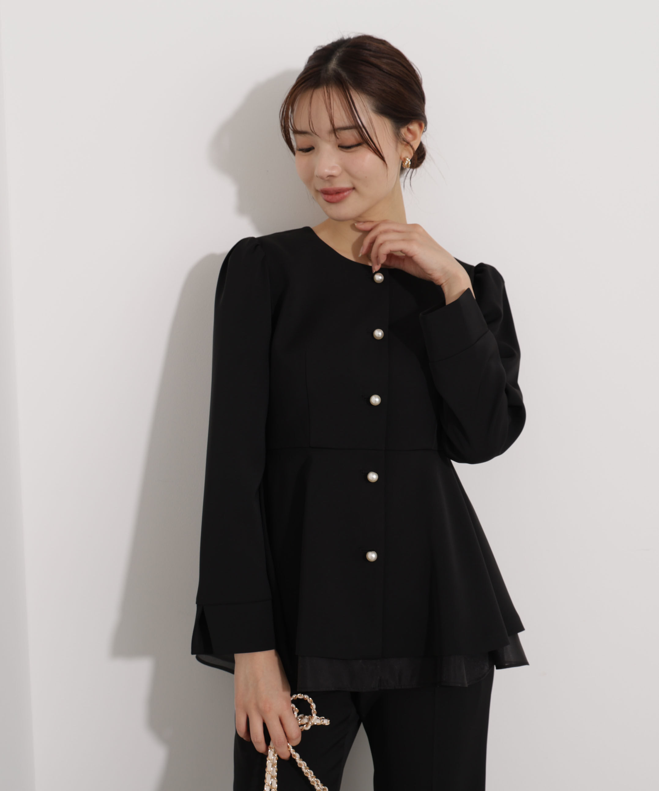 PROPORTION BODY DRESSING「ペプラムジャケット」|ブルゾン・スタジャン|