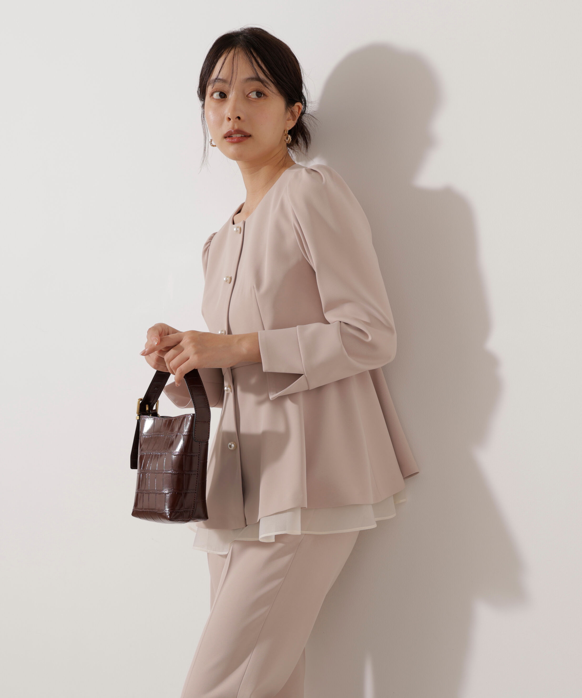 PROPORTION BODY DRESSING「ペプラムジャケット」|ブルゾン・スタジャン|