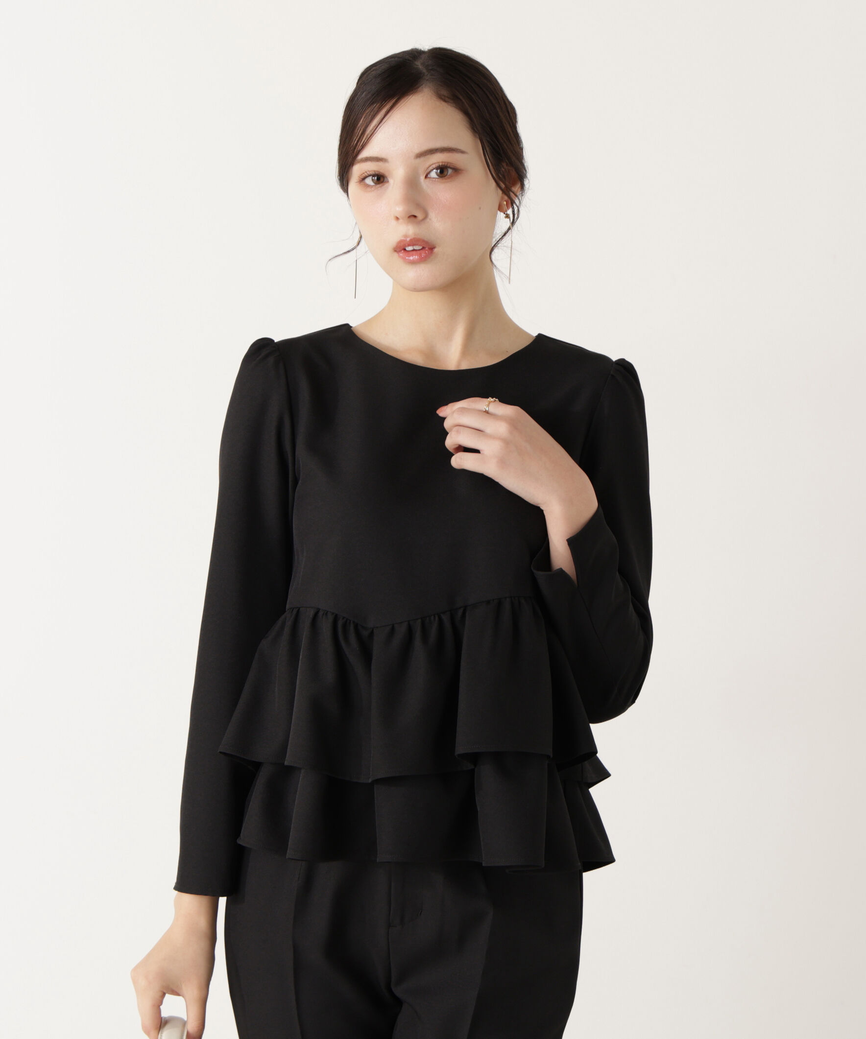 PROPORTION BODY DRESSING「ランダムヘムペプラムブラウス」|シャツ・ブラウス|