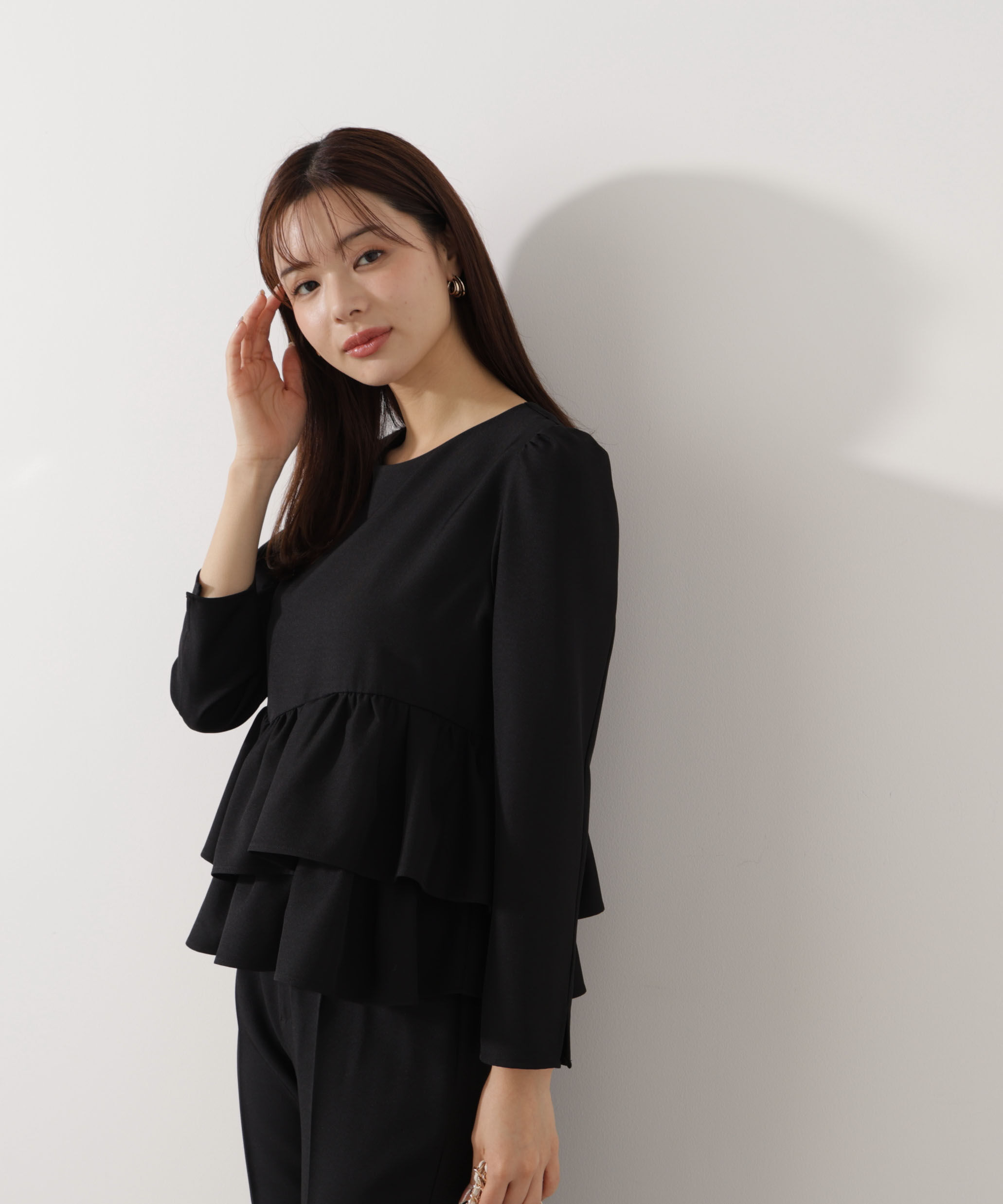 PROPORTION BODY DRESSING「ランダムヘムペプラムブラウス」|シャツ・ブラウス|