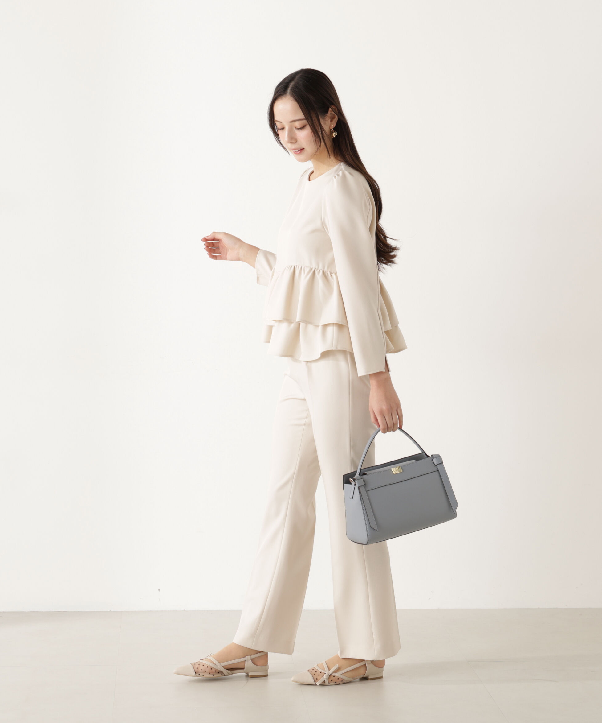 PROPORTION BODY DRESSING「ランダムヘムペプラムブラウス」|シャツ・ブラウス|