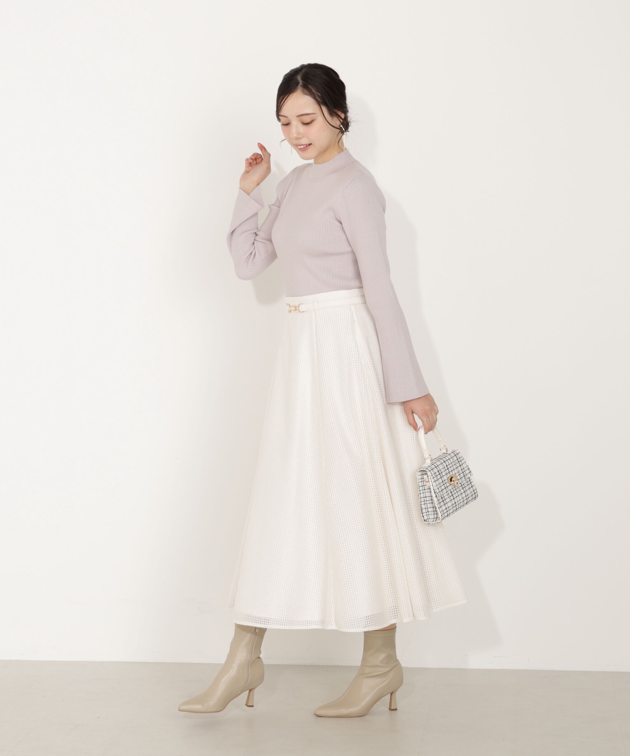 PROPORTION BODY DRESSING「ビット付きシアーメッシュスカート」|スカート|