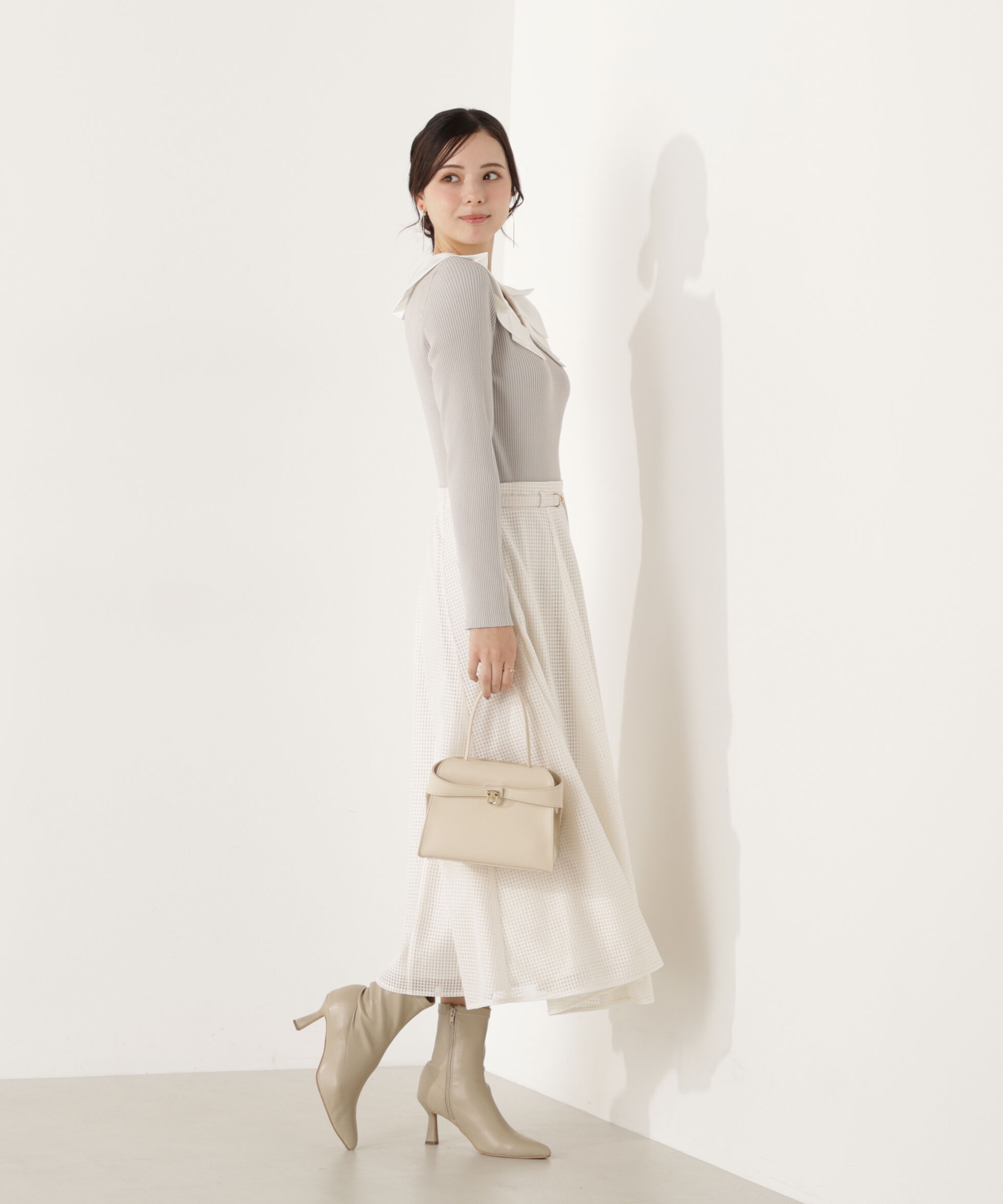 PROPORTION BODY DRESSING「ビット付きシアーメッシュスカート」|スカート|