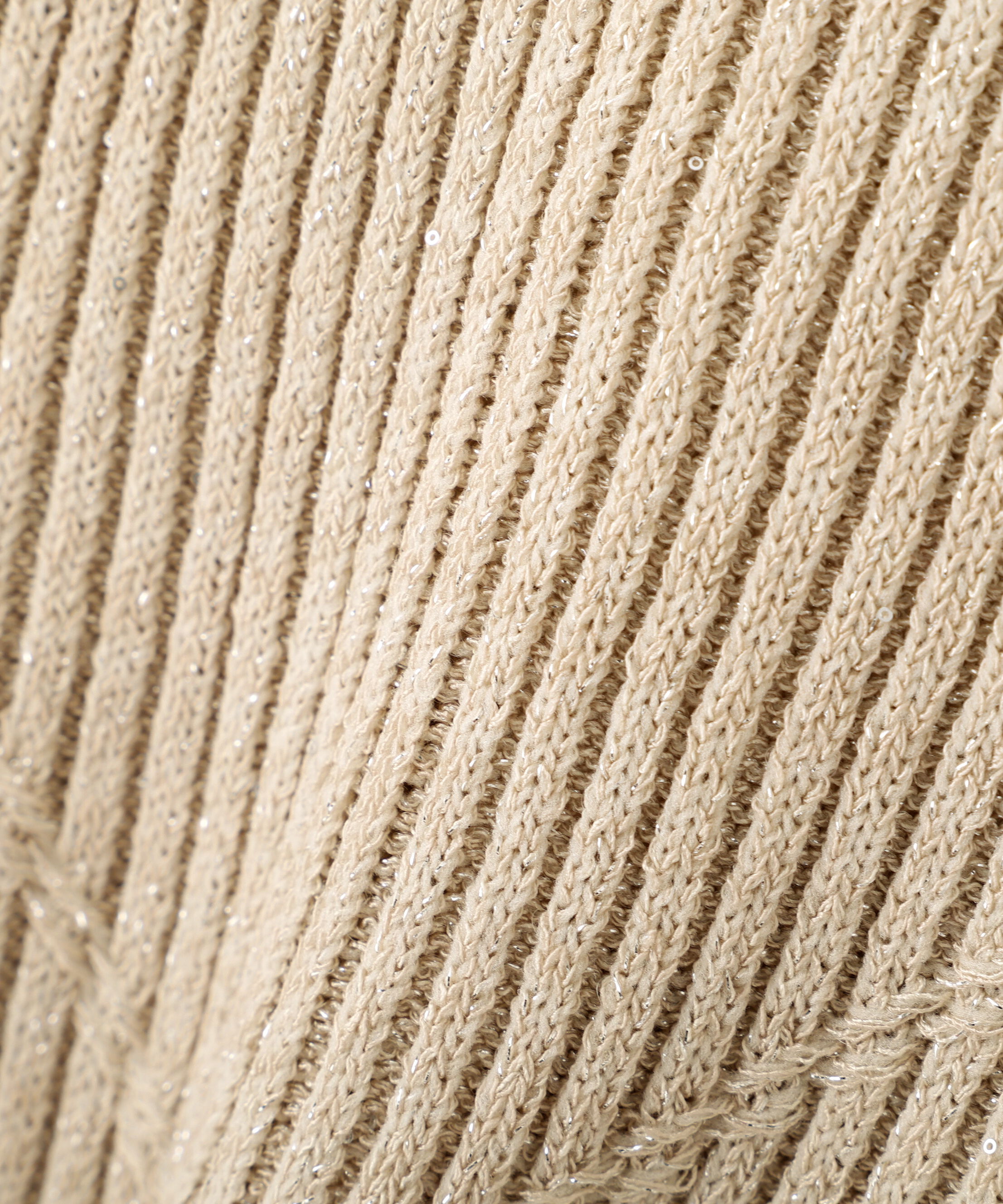 PROPORTION BODY DRESSING「ラメ入りアイレットボクシーニット」|ニット・セーター|