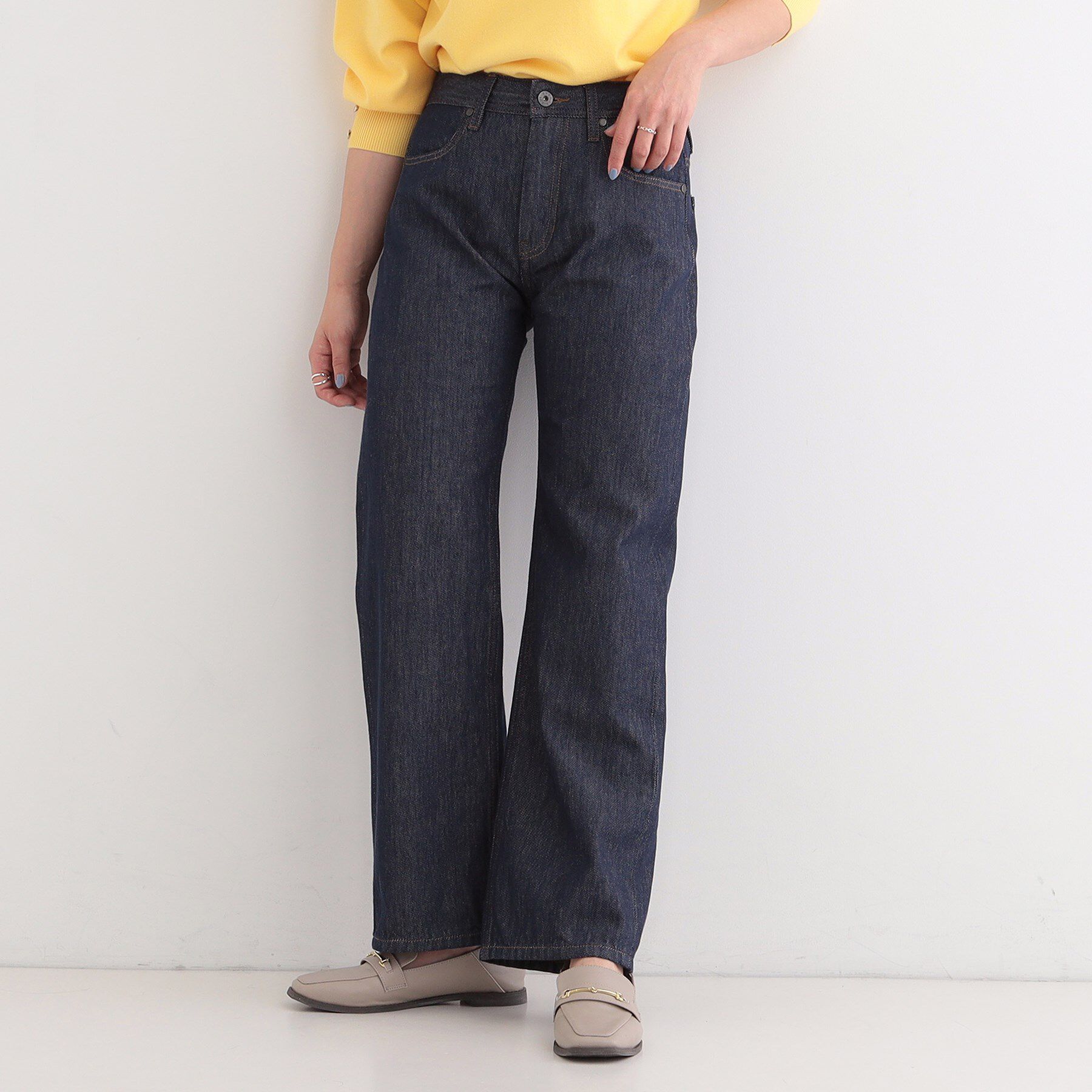 SHOO･LA･RUE「【SHOO・LA・RUE DENIM】程よいゆとりの ストレートパンツ」|デニム|