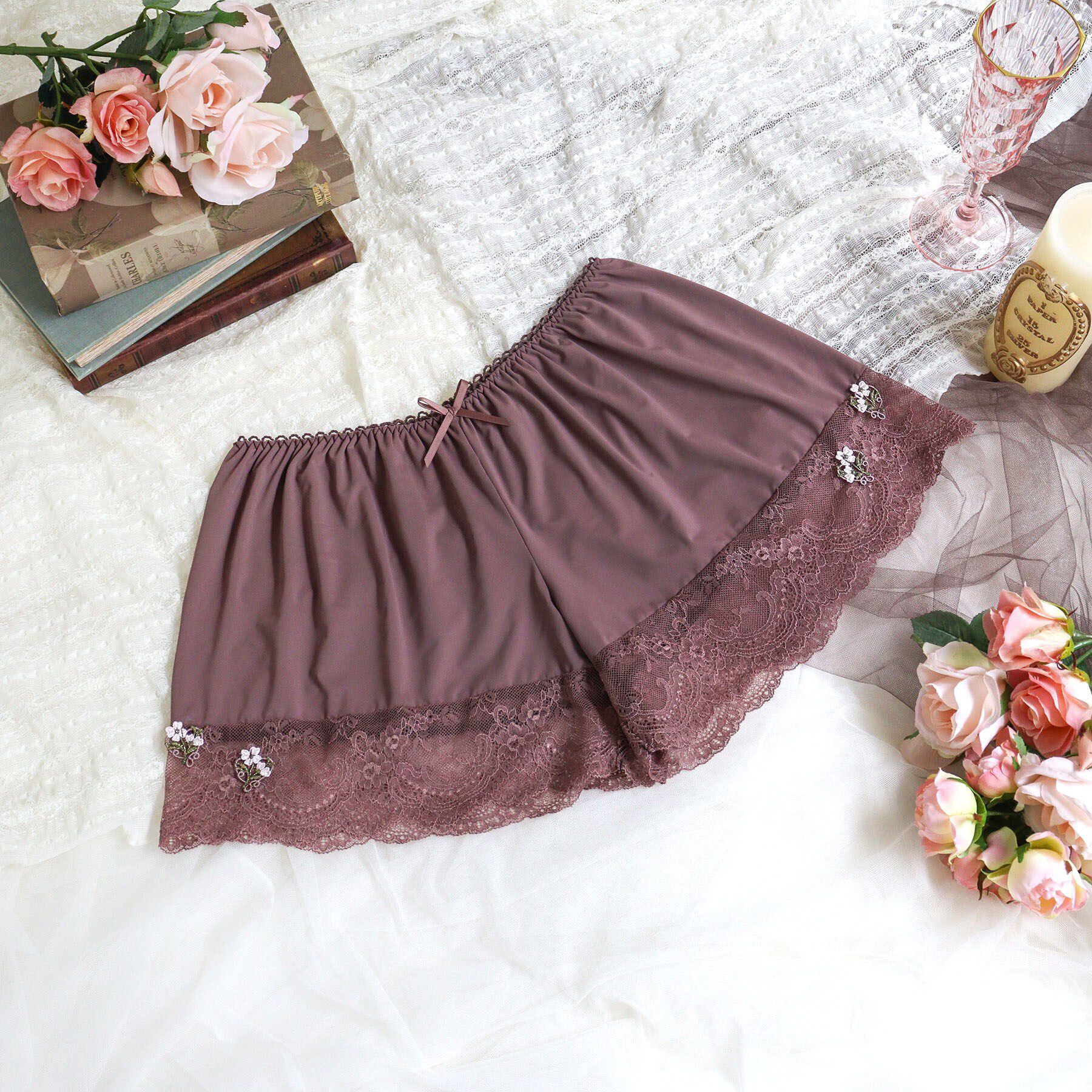 Risa Magli「リア タップパンツ」|インナー|ブラウン(043)