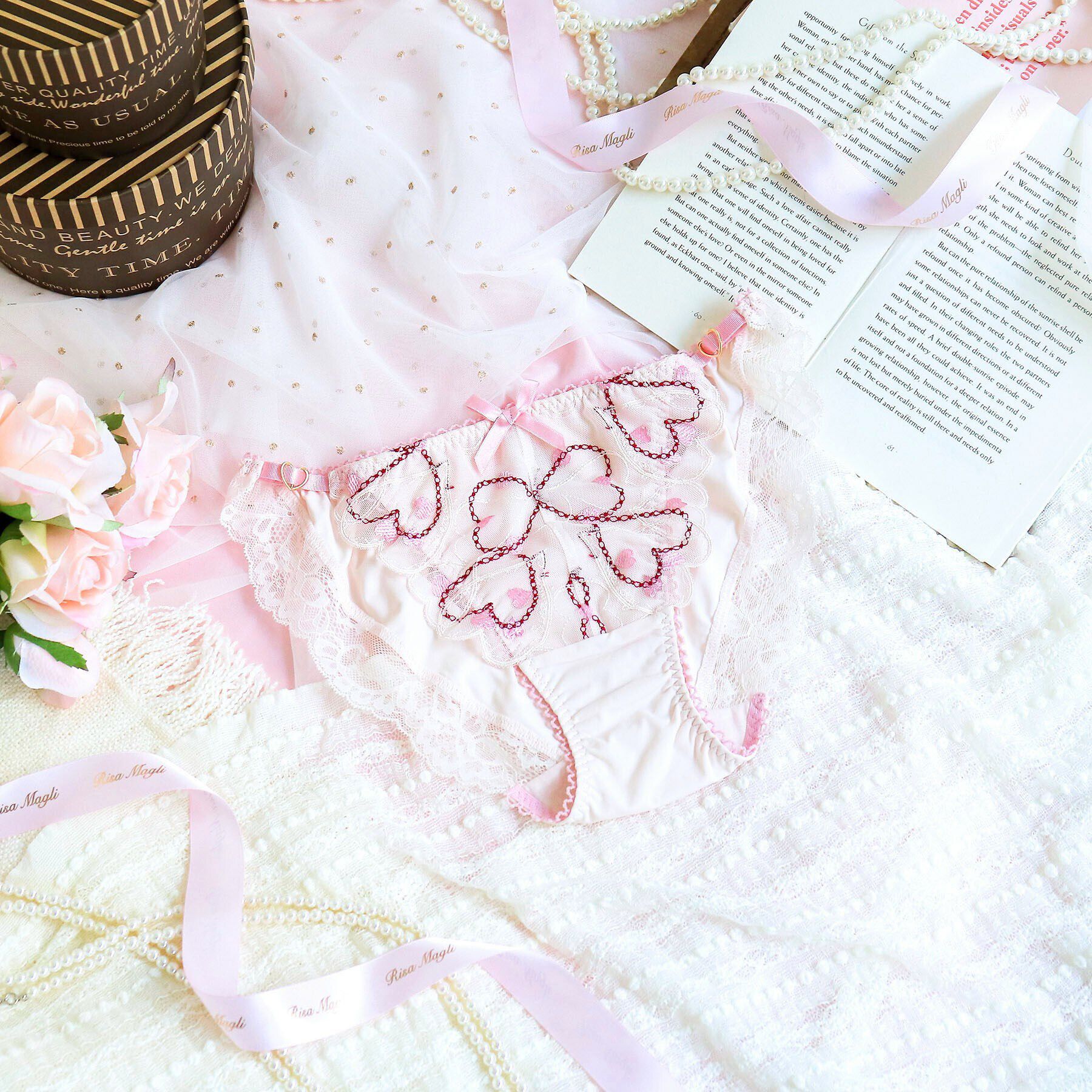 Risa Magli「ジアン ノーマルショーツ」|インナー|ピンク(071)