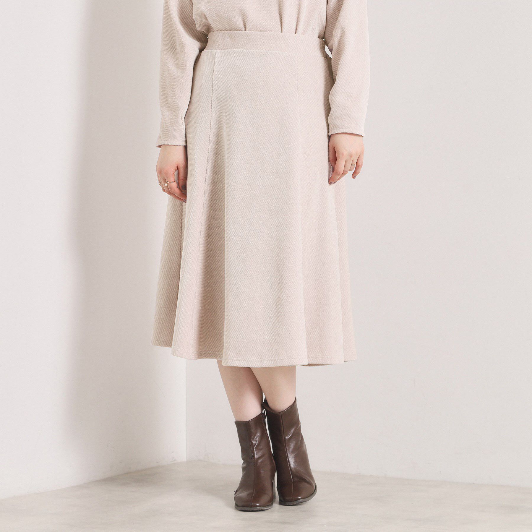 ITS&rsquo;DEMO「【手洗い可／セットアップ可】カットツイルスカート」|スカート|