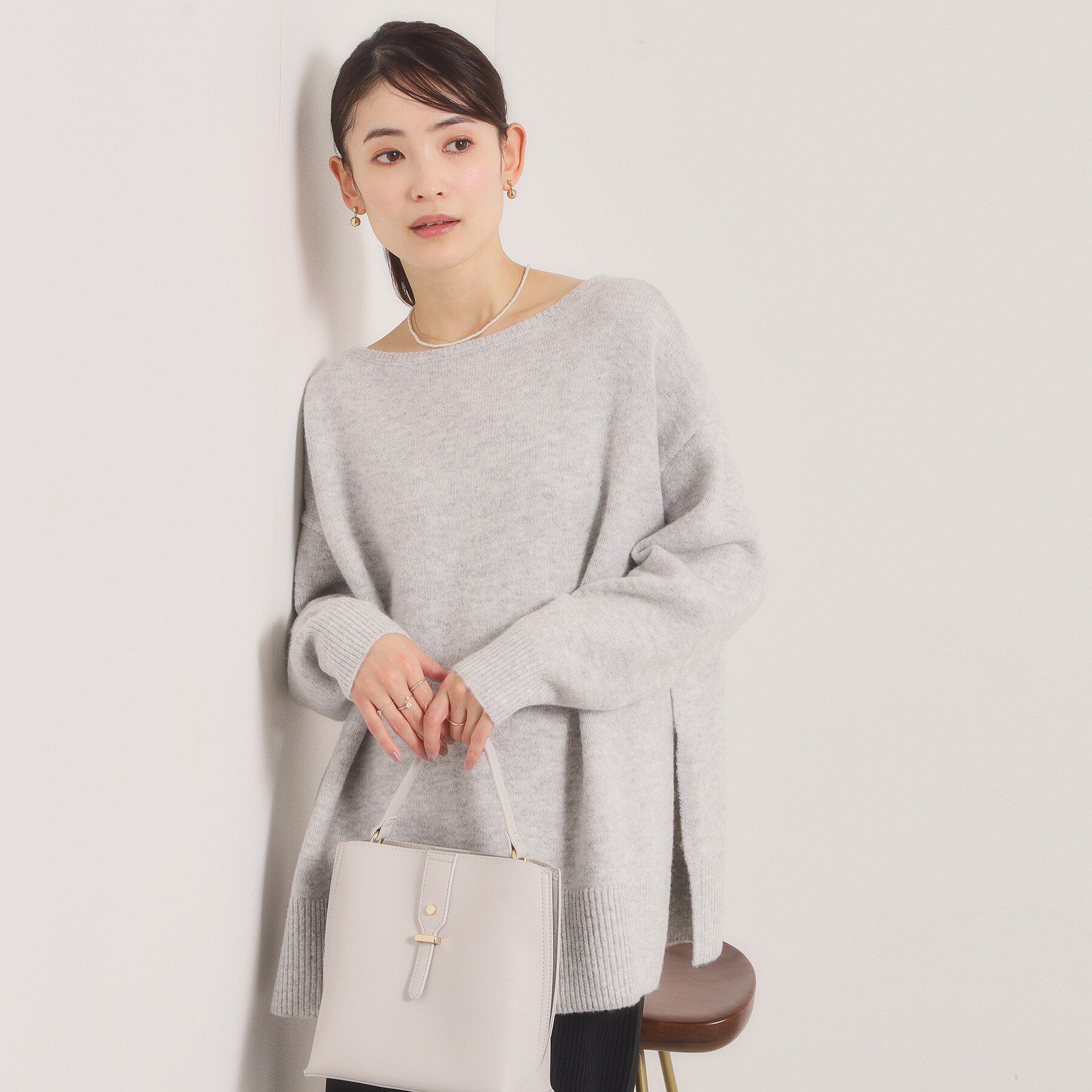 ITS&rsquo;DEMO「【手洗い可】ビッグシルエットニット」|ニット・セーター|