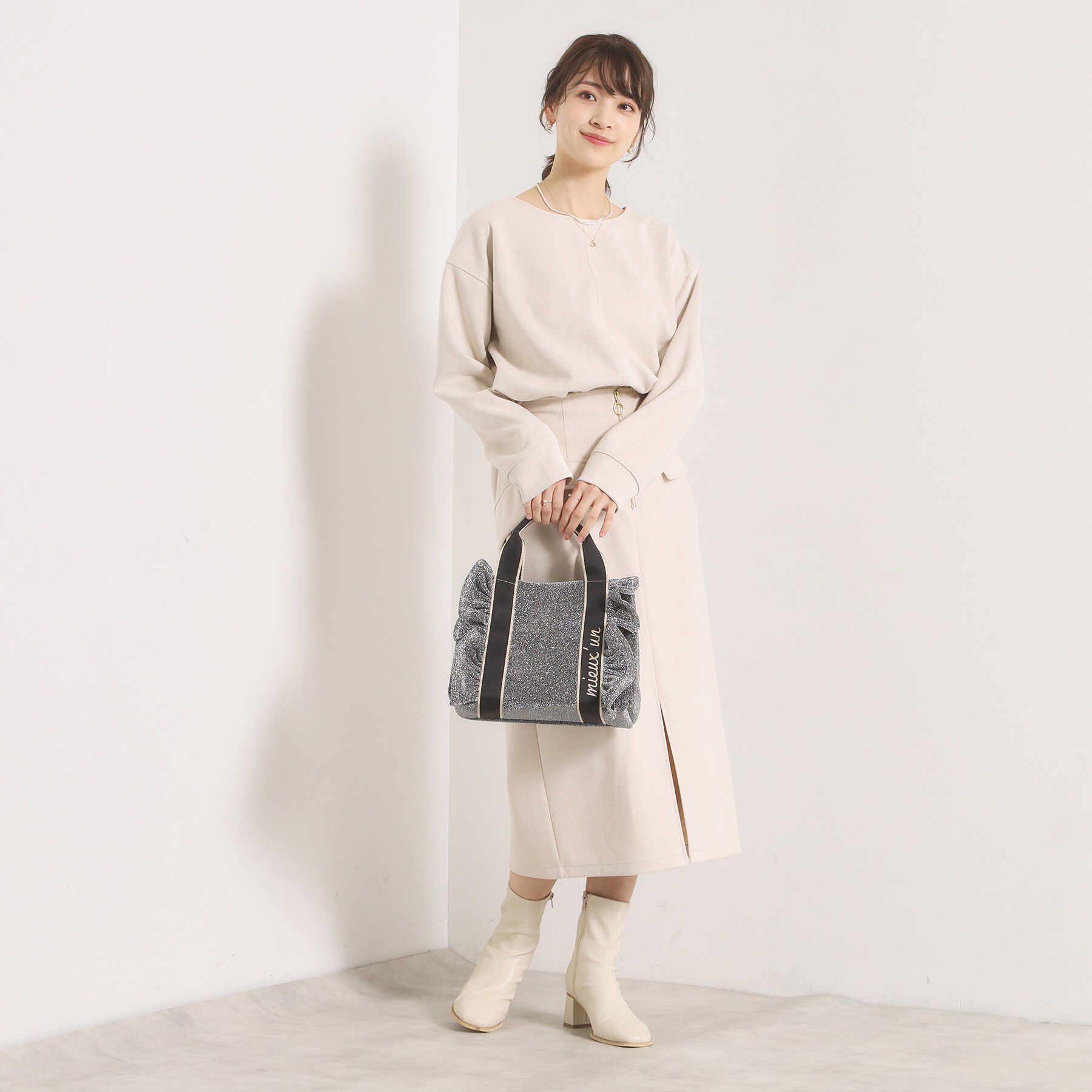 ITS&rsquo;DEMO「フリルテープミニトート」|ハンドバッグ|