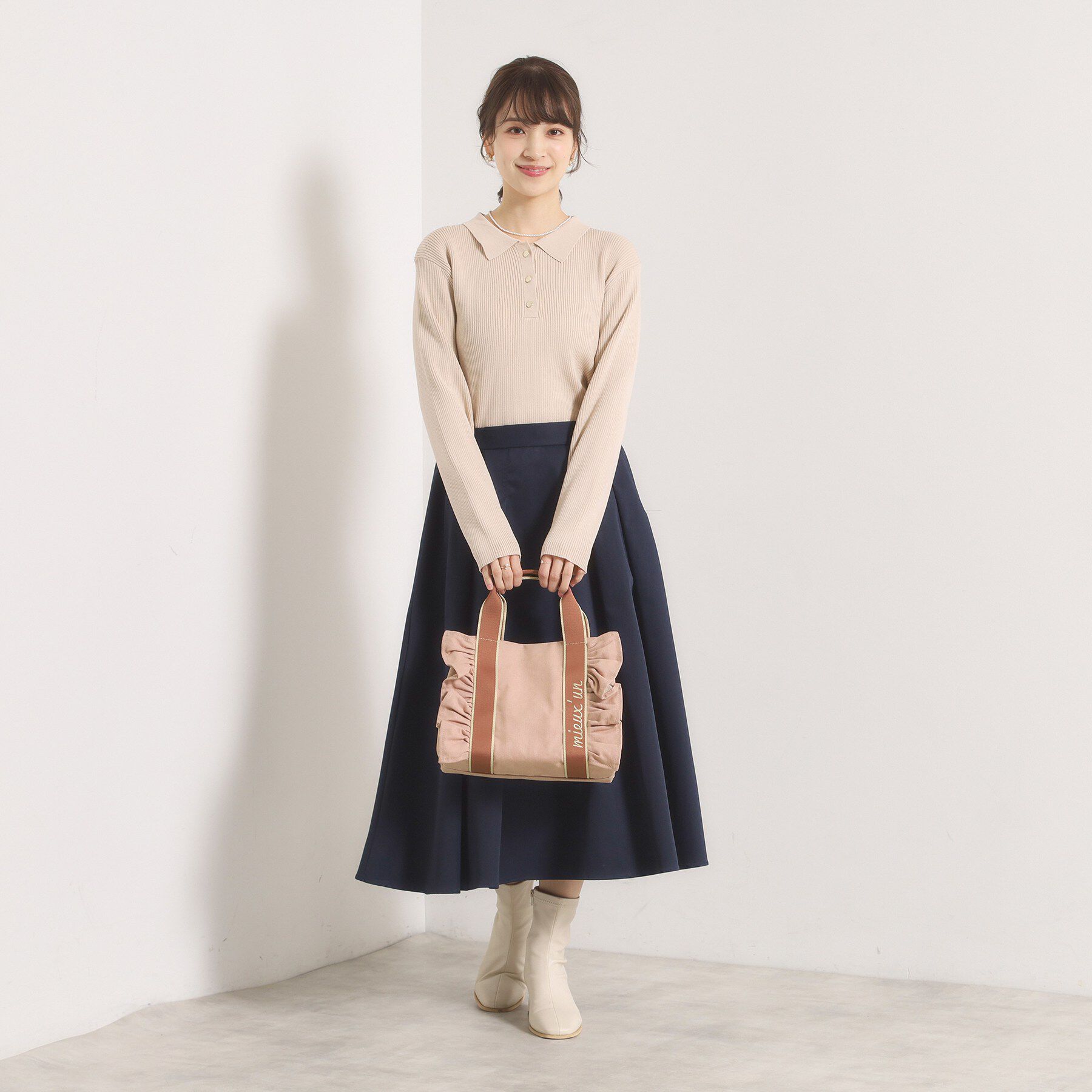 ITS&rsquo;DEMO「フリルテープミニトート」|ハンドバッグ|