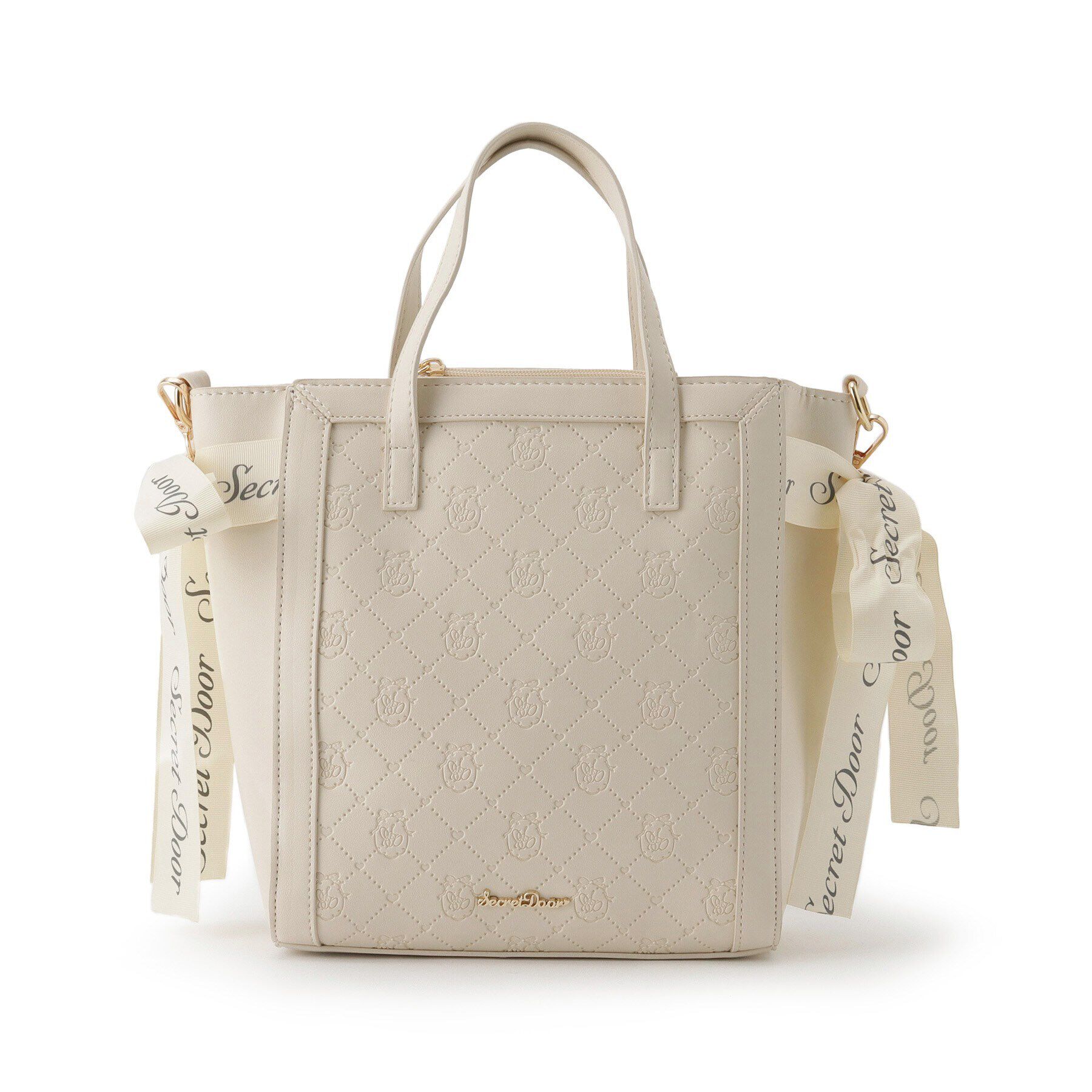 Ober Tashe「2WAY トートバッグ ショルダーバッグ スクエア リボン」|トートバッグ|