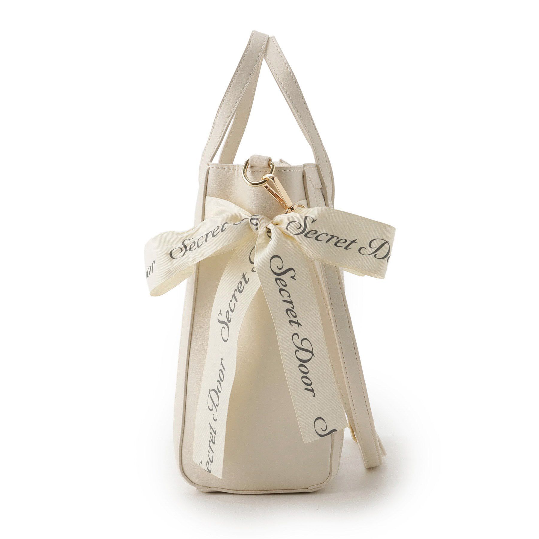 Ober Tashe「2WAY トートバッグ ショルダーバッグ スクエア リボン」|トートバッグ|