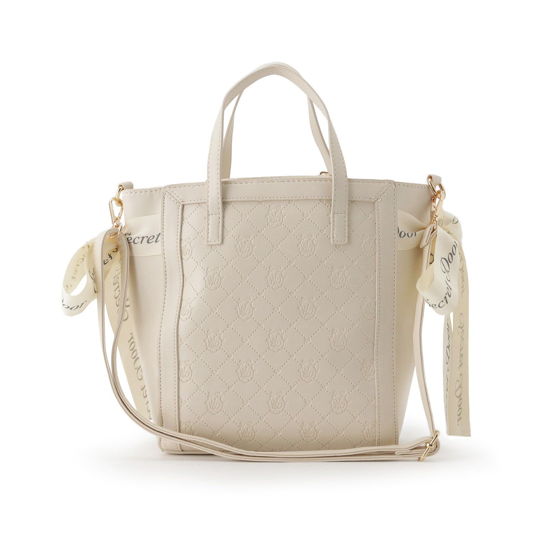 Ober Tashe「2WAY トートバッグ ショルダーバッグ スクエア リボン」|トートバッグ|