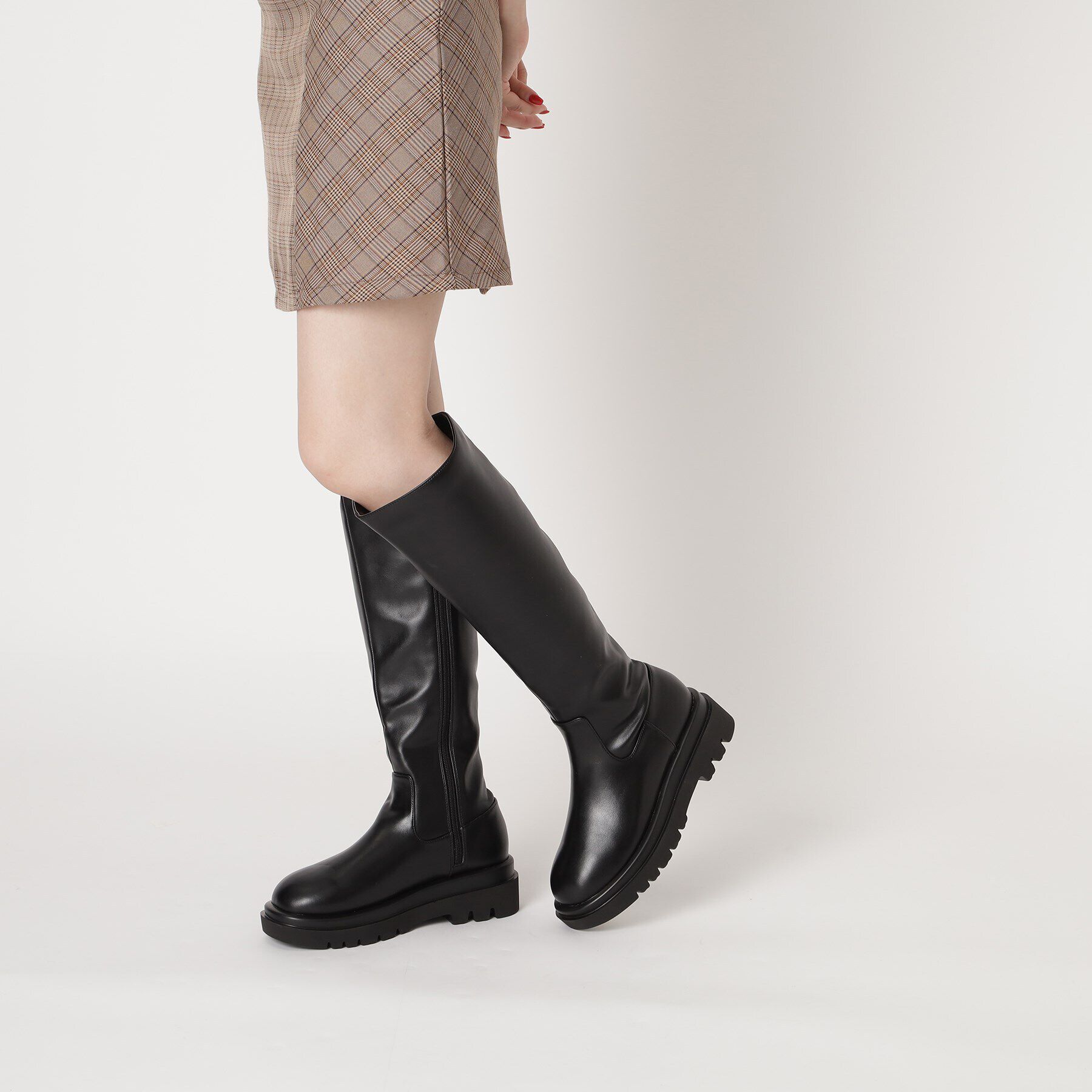 ESPERANZA「トラックソールロングブーツ【ESPERANZA_blanca】」|ショートブーツ|