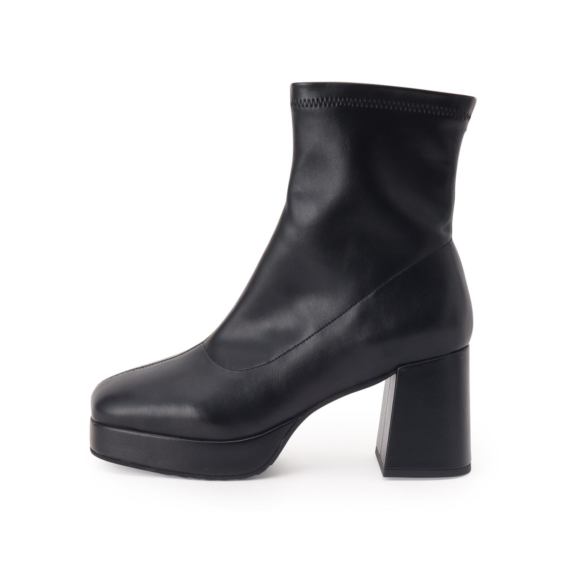 ESPERANZA「スクエアストレッチショートブーツ」|ショートブーツ|