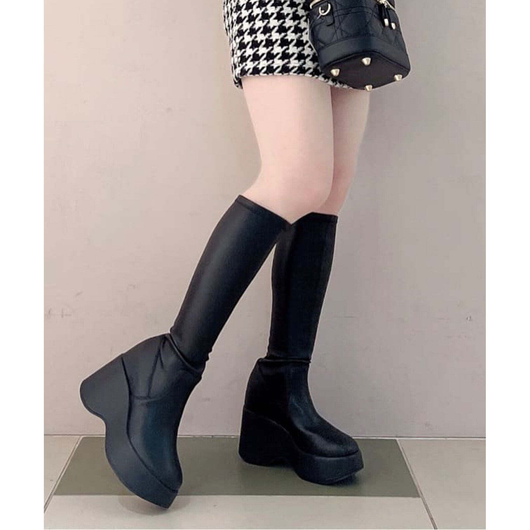 ESPERANZA「きゅんフィットインソールウェッジロングブーツ」|ショートブーツ|