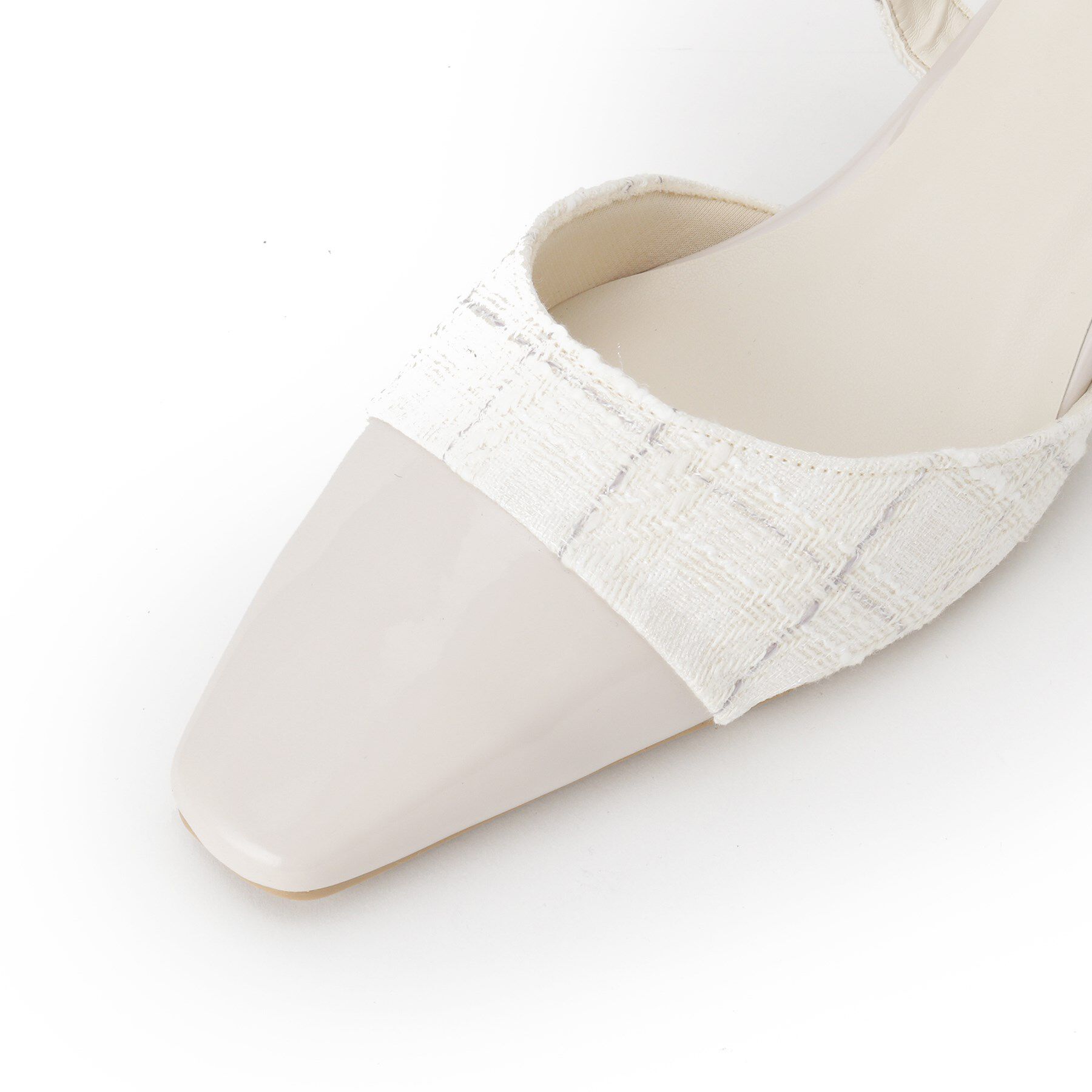 ESPERANZA「エナメル&times;ツイードストラップパンプス」|サンダル|