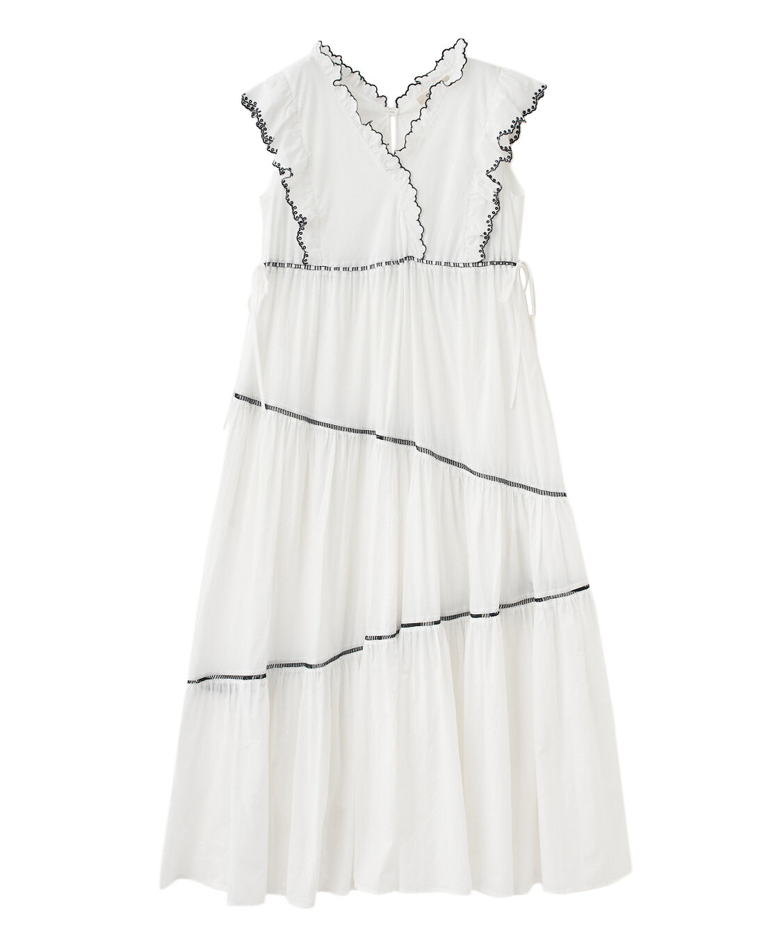 COCO DEAL「エンブロイダリーフリルティアードワンピース」|ワンピース|