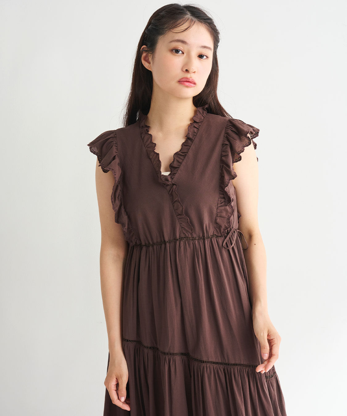 COCO DEAL「エンブロイダリーフリルティアードワンピース」|ワンピース|