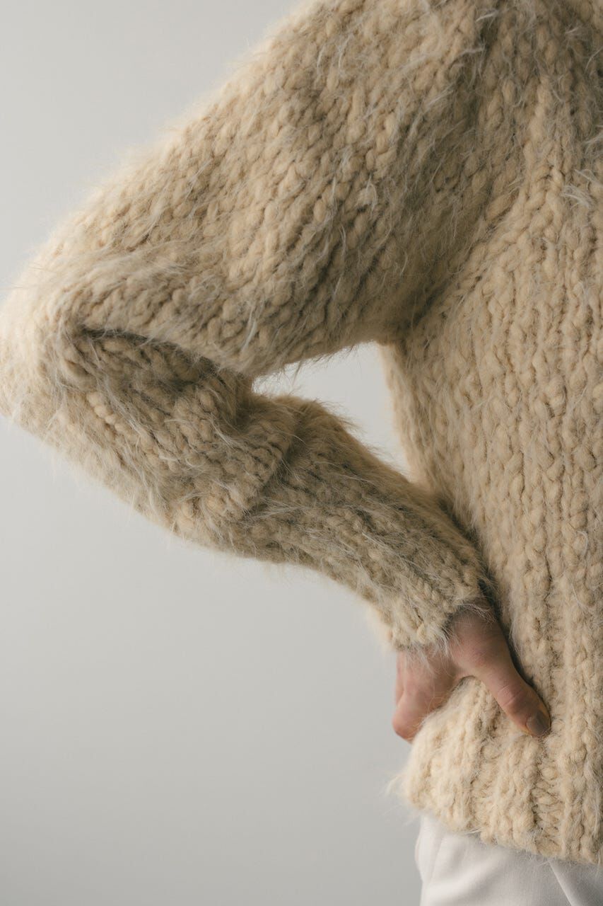 STYLEMIXER「パワショルスラブシャギーニット」|ニット・セーター|