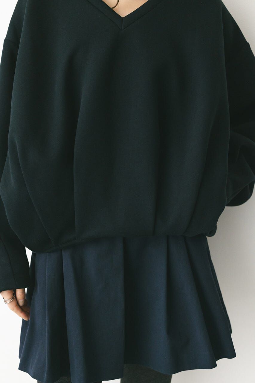 STYLEMIXER「Vネックフォルムダンボールトップ」|Tシャツ・カットソー|