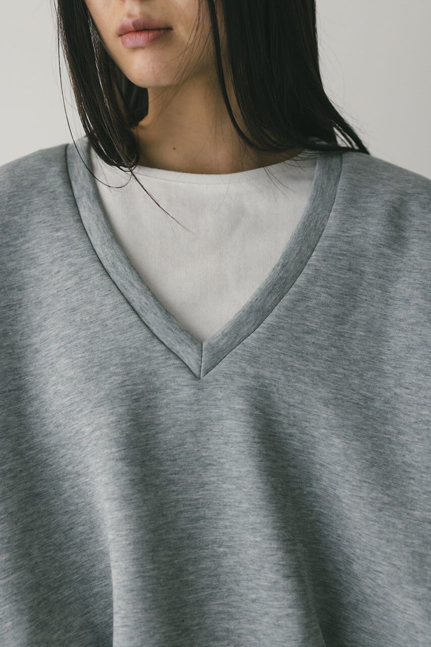 STYLEMIXER「Vネックフォルムダンボールトップ」|Tシャツ・カットソー|