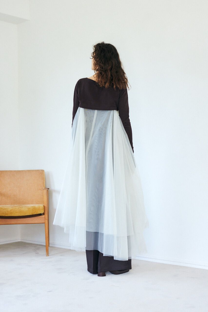 MOUSSY「チュール A LINE ドレス」|ワンピース|