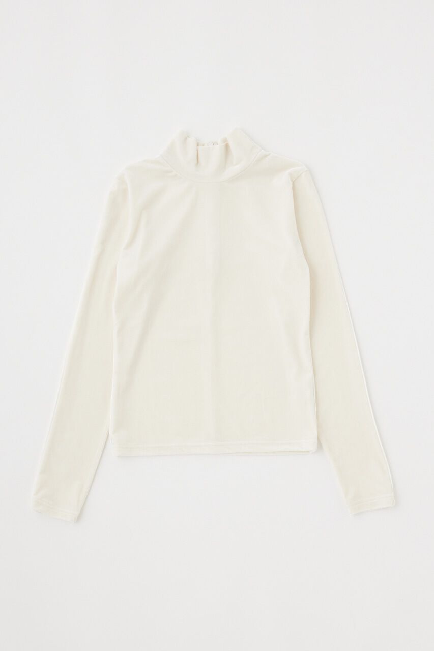 MOUSSY「HIGH NECK VELOUR トップス」|Tシャツ・カットソー|