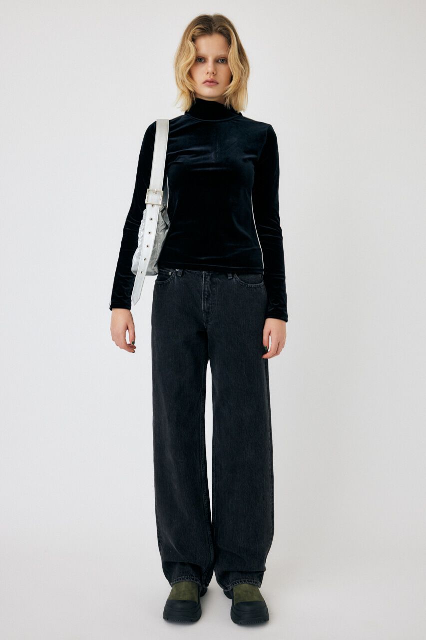 MOUSSY「HIGH NECK VELOUR トップス」|Tシャツ・カットソー|