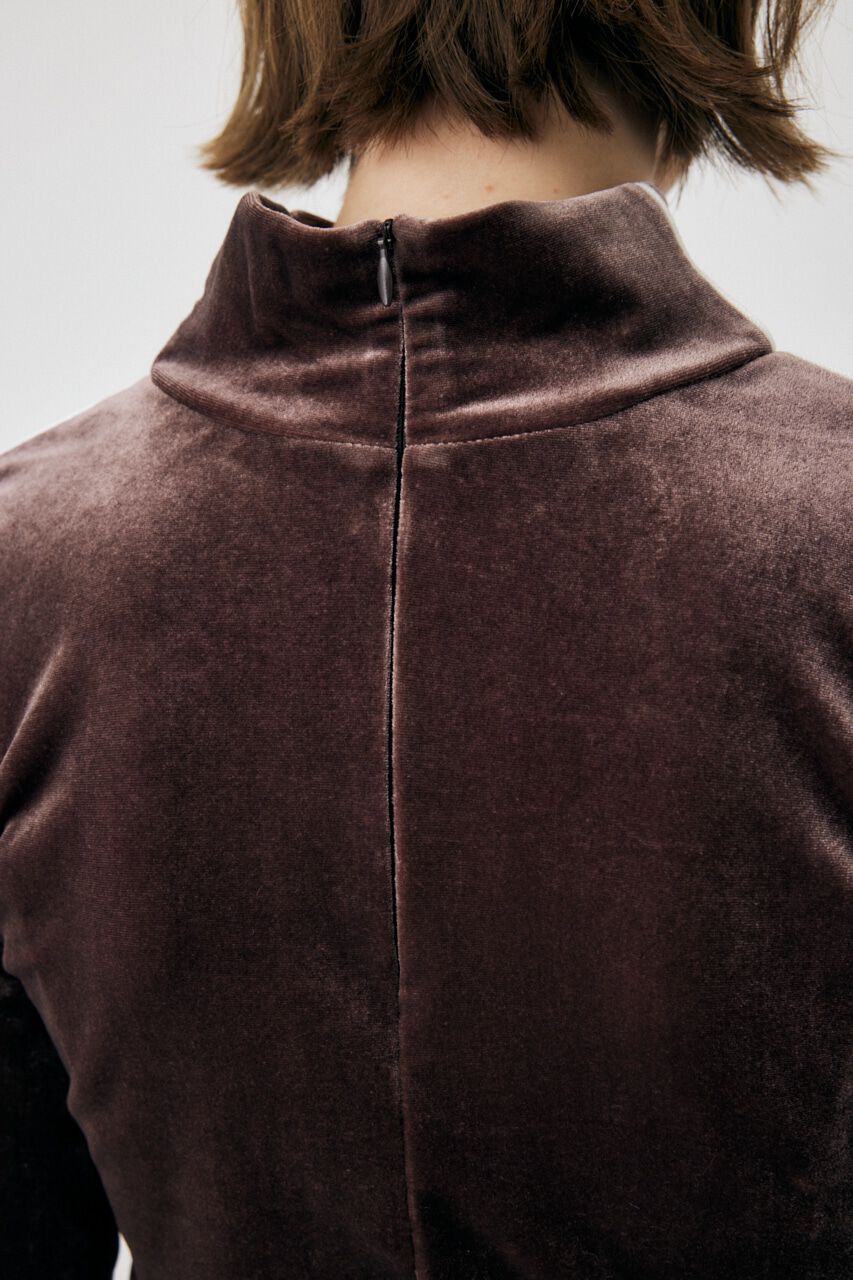 MOUSSY「HIGH NECK VELOUR トップス」|Tシャツ・カットソー|