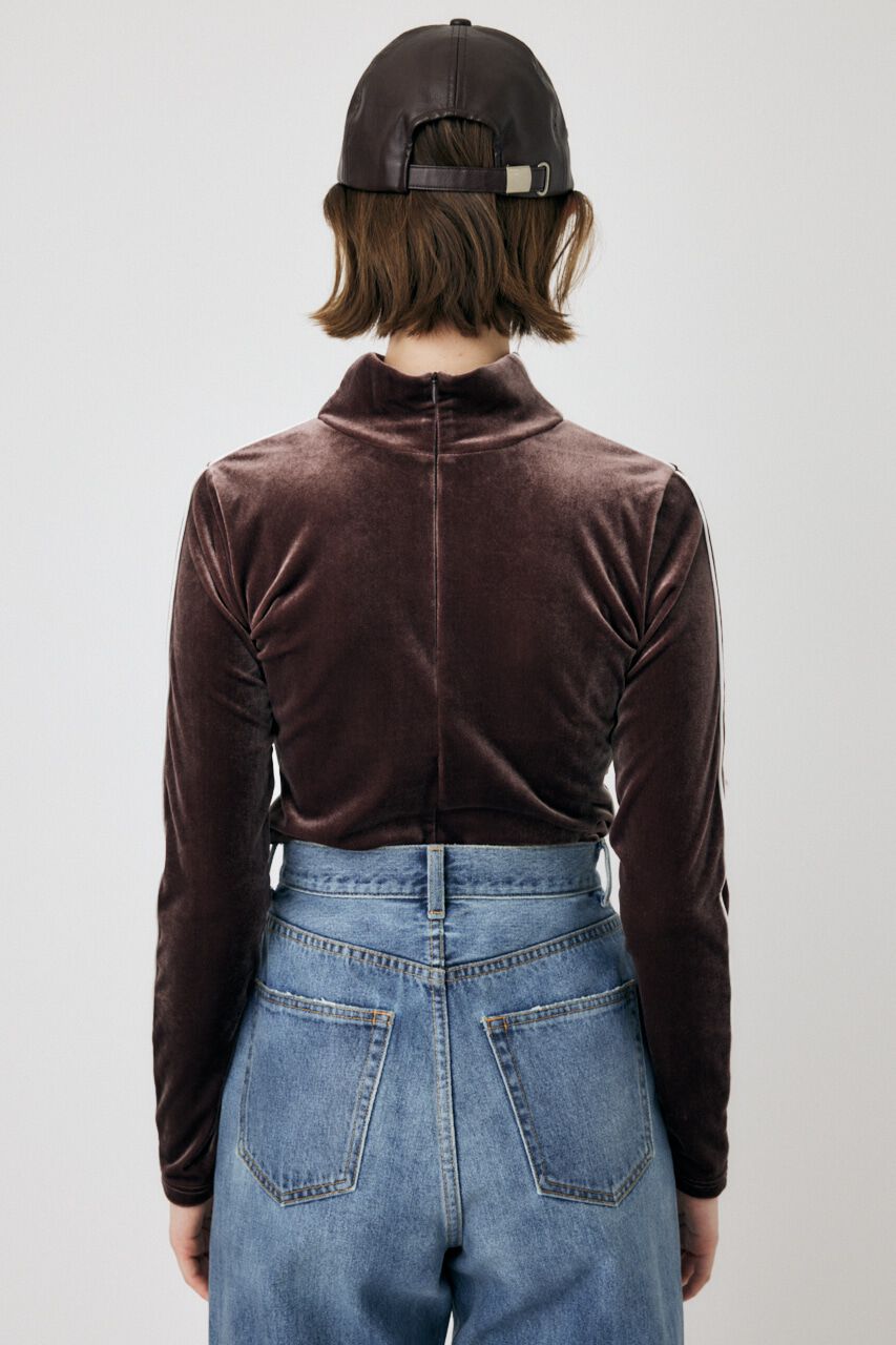 MOUSSY「HIGH NECK VELOUR トップス」|Tシャツ・カットソー|