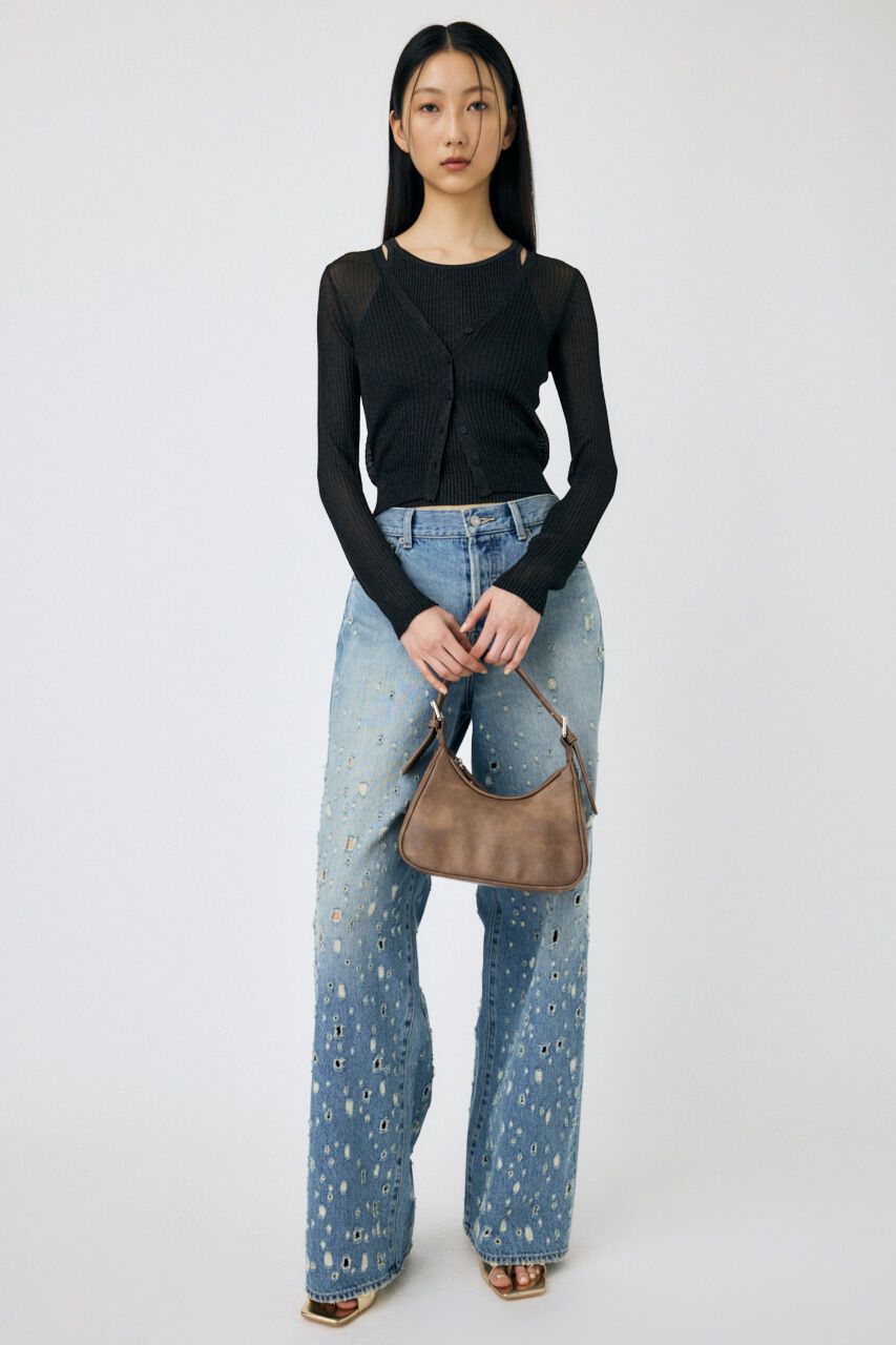 MOUSSY「EYELET ROUND ハンドバッグ」|その他|