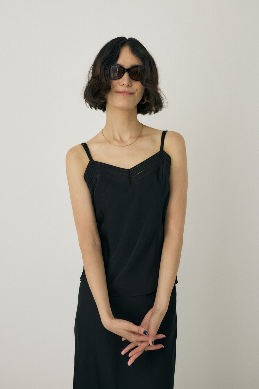 MOUSSY「サテンキャミソール　リサイクルポリエステル&times;レーヨン素材」|キャミソール|