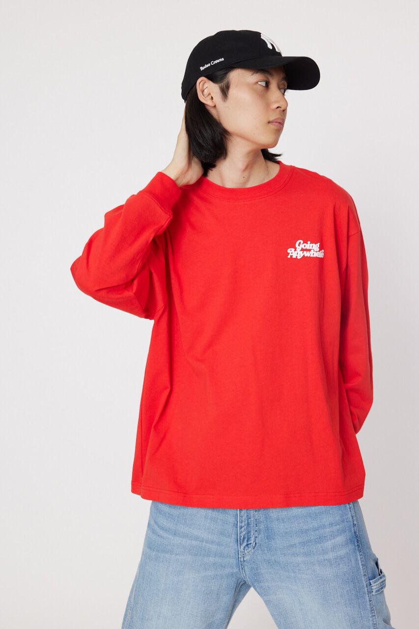 RODEO CROWNS「COMING L/S Tシャツ」|Tシャツ・カットソー|RED