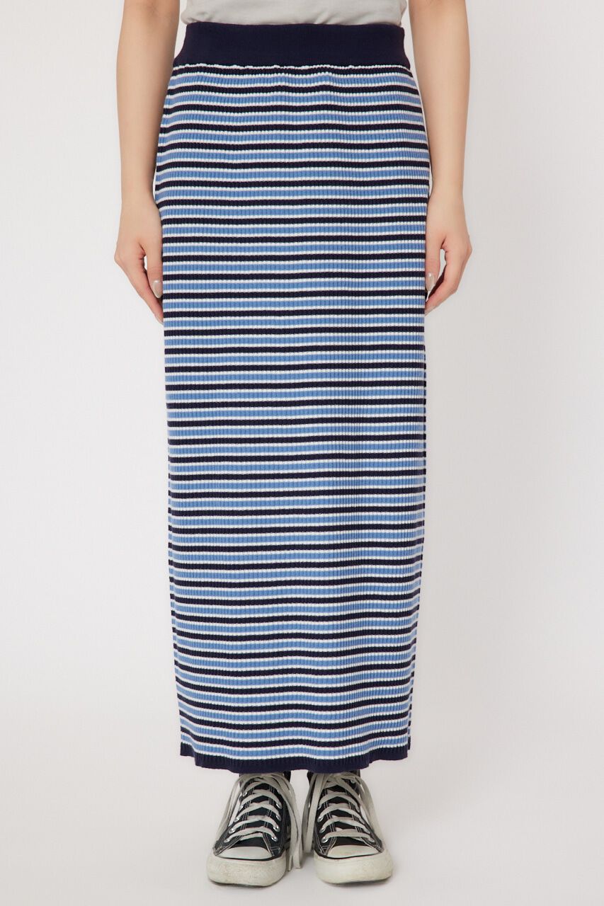 RODEO CROWNS「ボーダーリブニット スカート」|スカート|