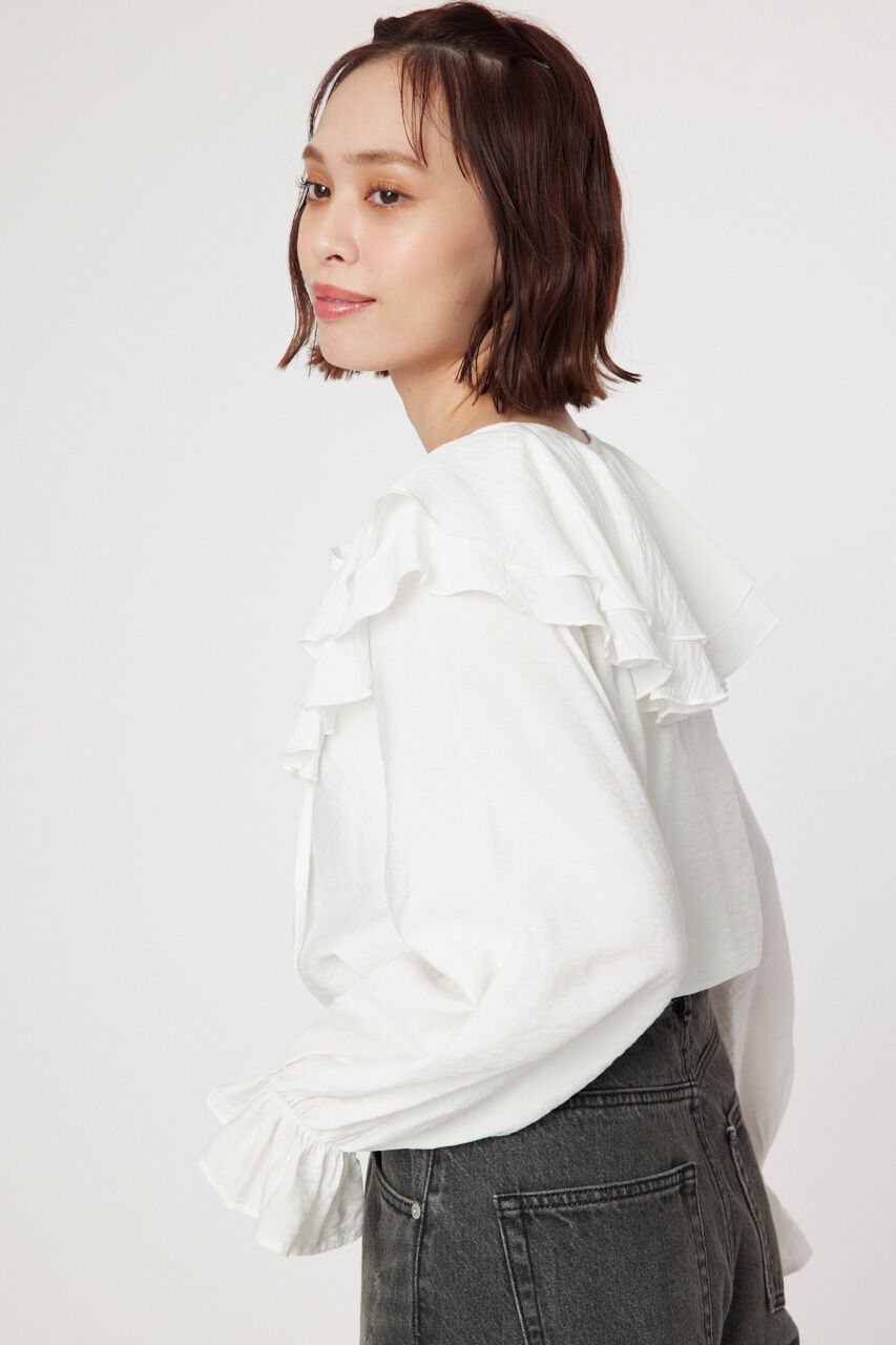 RODEO CROWNS「フリルカラーブラウス」|シャツ・ブラウス|