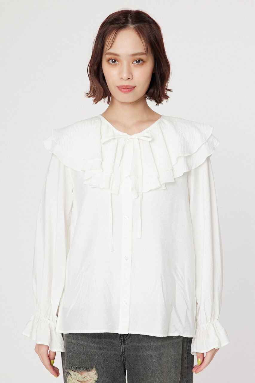 RODEO CROWNS「フリルカラーブラウス」|シャツ・ブラウス|