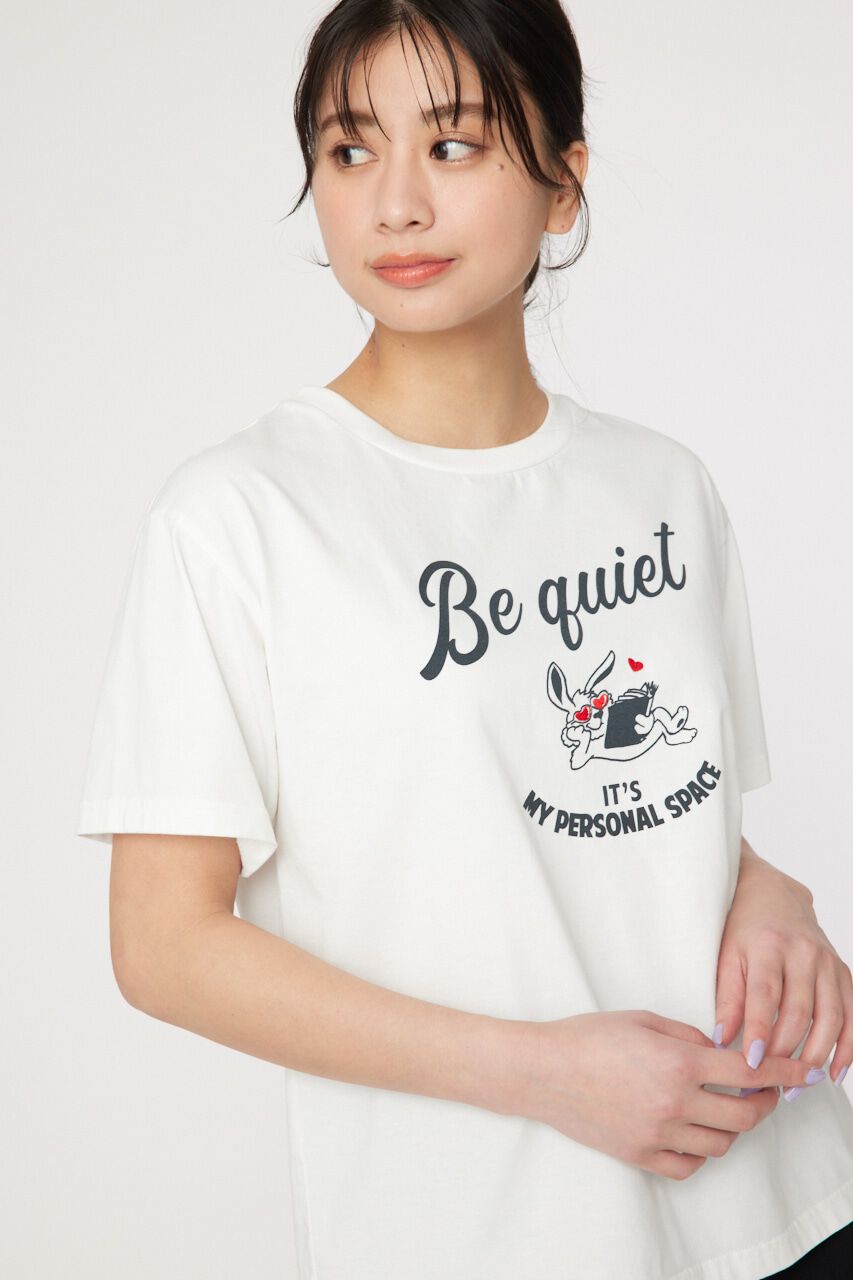RODEO CROWNS「Be quiet Tシャツ」|Tシャツ・カットソー|O/WHT1