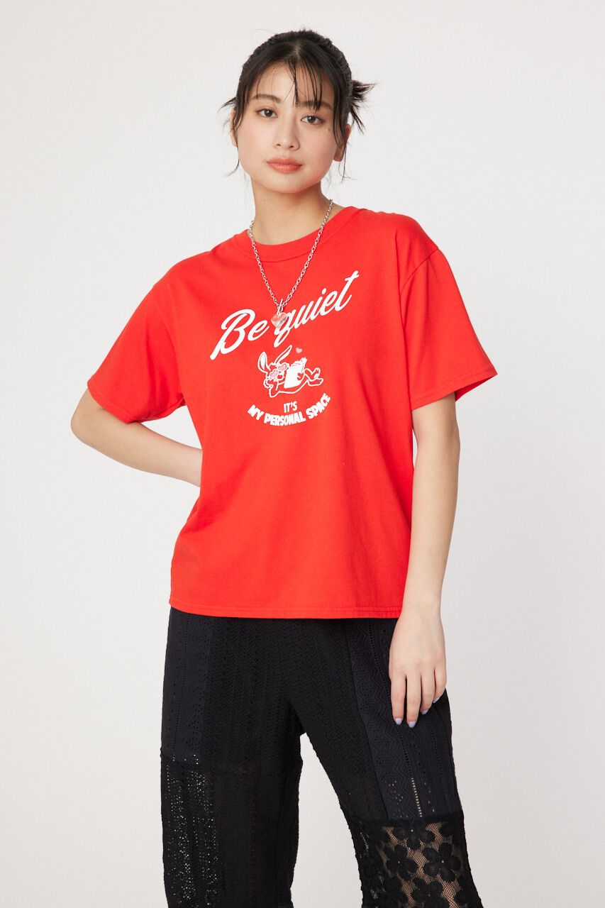 RODEO CROWNS「Be quiet Tシャツ」|Tシャツ・カットソー|RED