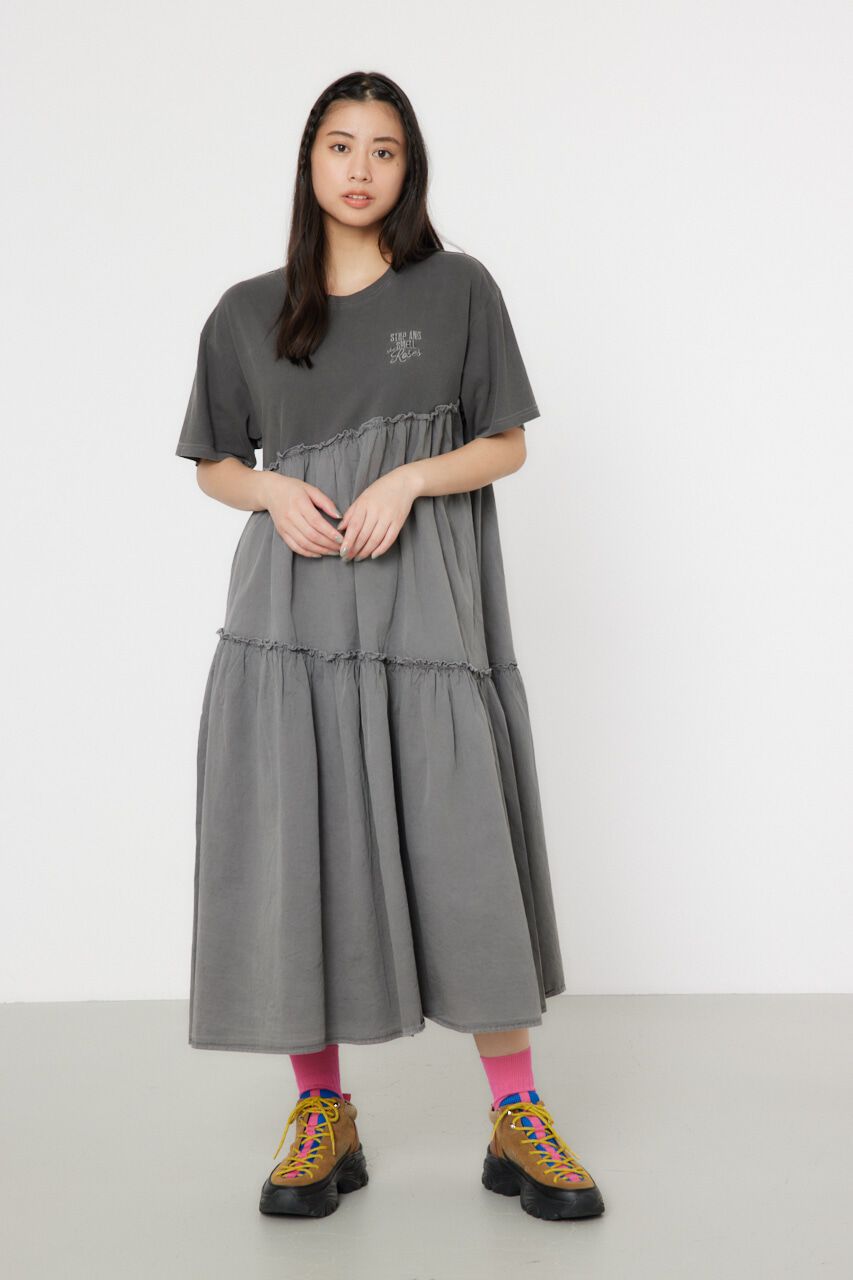 RODEO CROWNS「ピグメントギャザードッキングワンピース」|ワンピース|