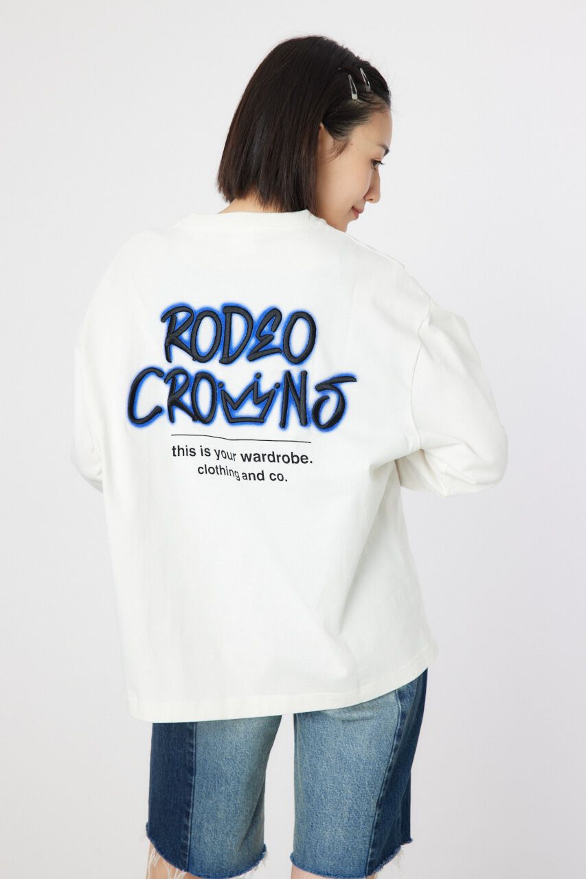 RODEO CROWNS「BACK刺繍ロングTシャツ」|Tシャツ・カットソー|O/WHT1